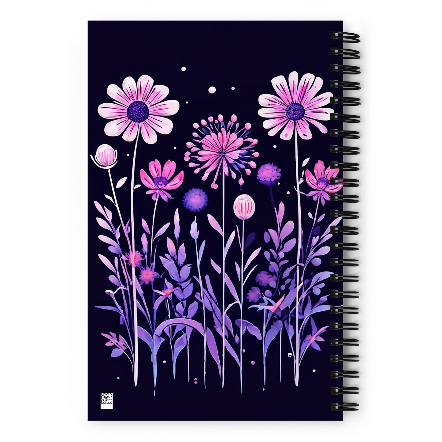 Pink and Purple Flowers II Spiral Notebook - Spiral Notebooks - Discovery Co.