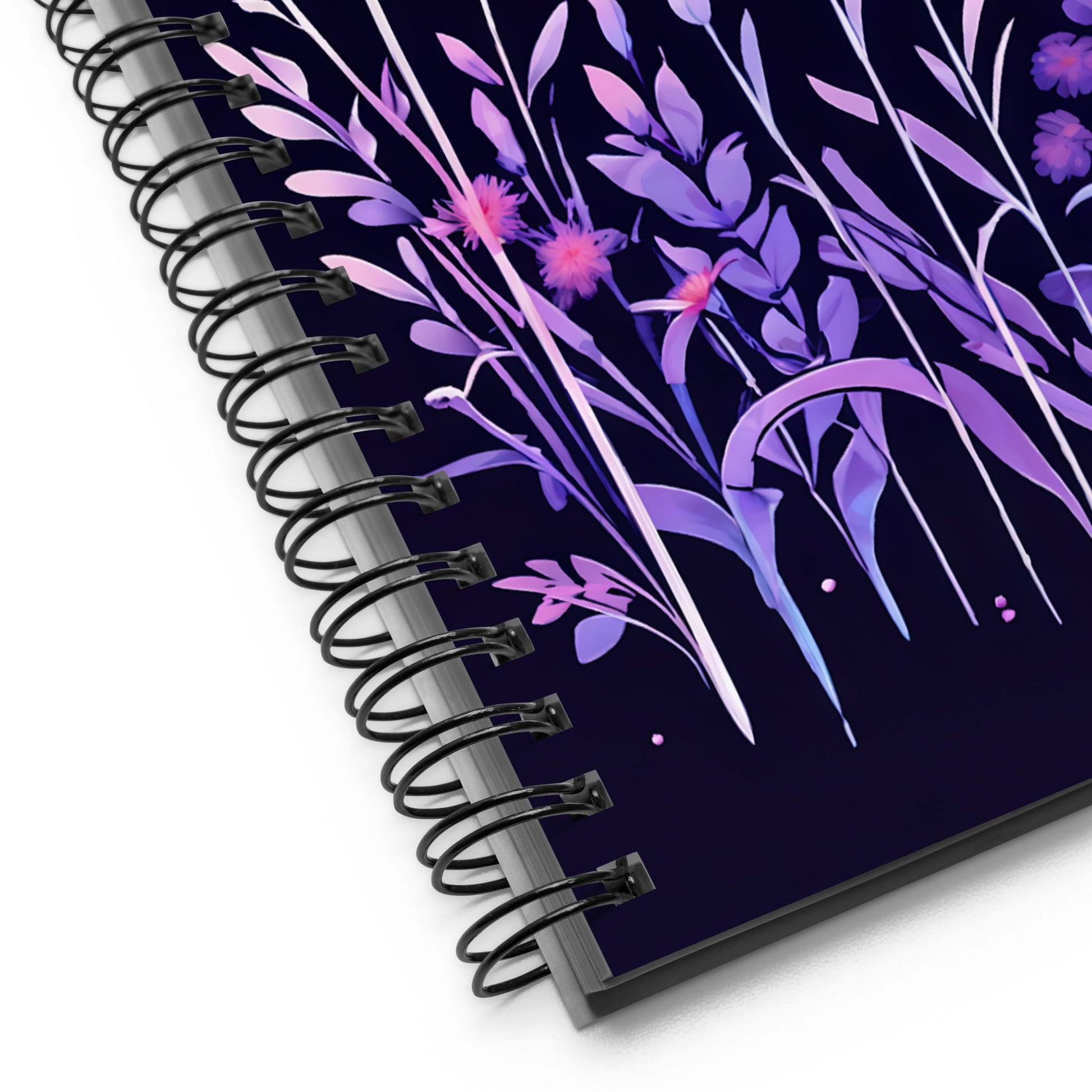 Pink and Purple Flowers II Spiral Notebook - Spiral Notebooks - Discovery Co.