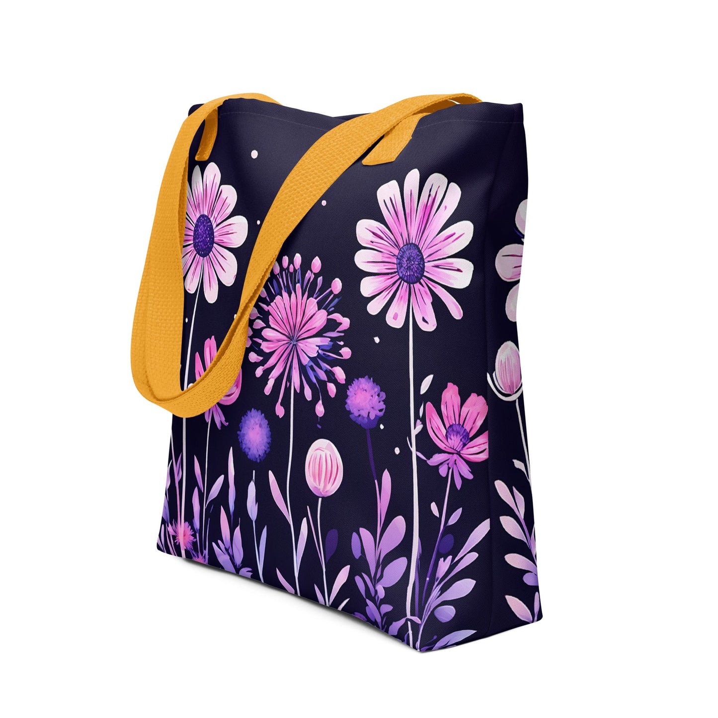 Pink and Purple Flowers II Tote Bag - Tote Bags - Discovery Co.