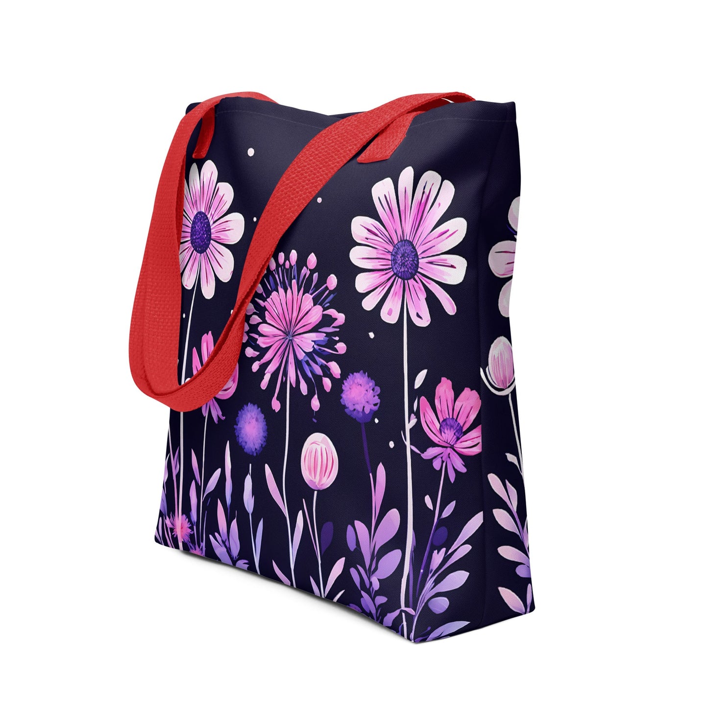 Pink and Purple Flowers II Tote Bag - Tote Bags - Discovery Co.