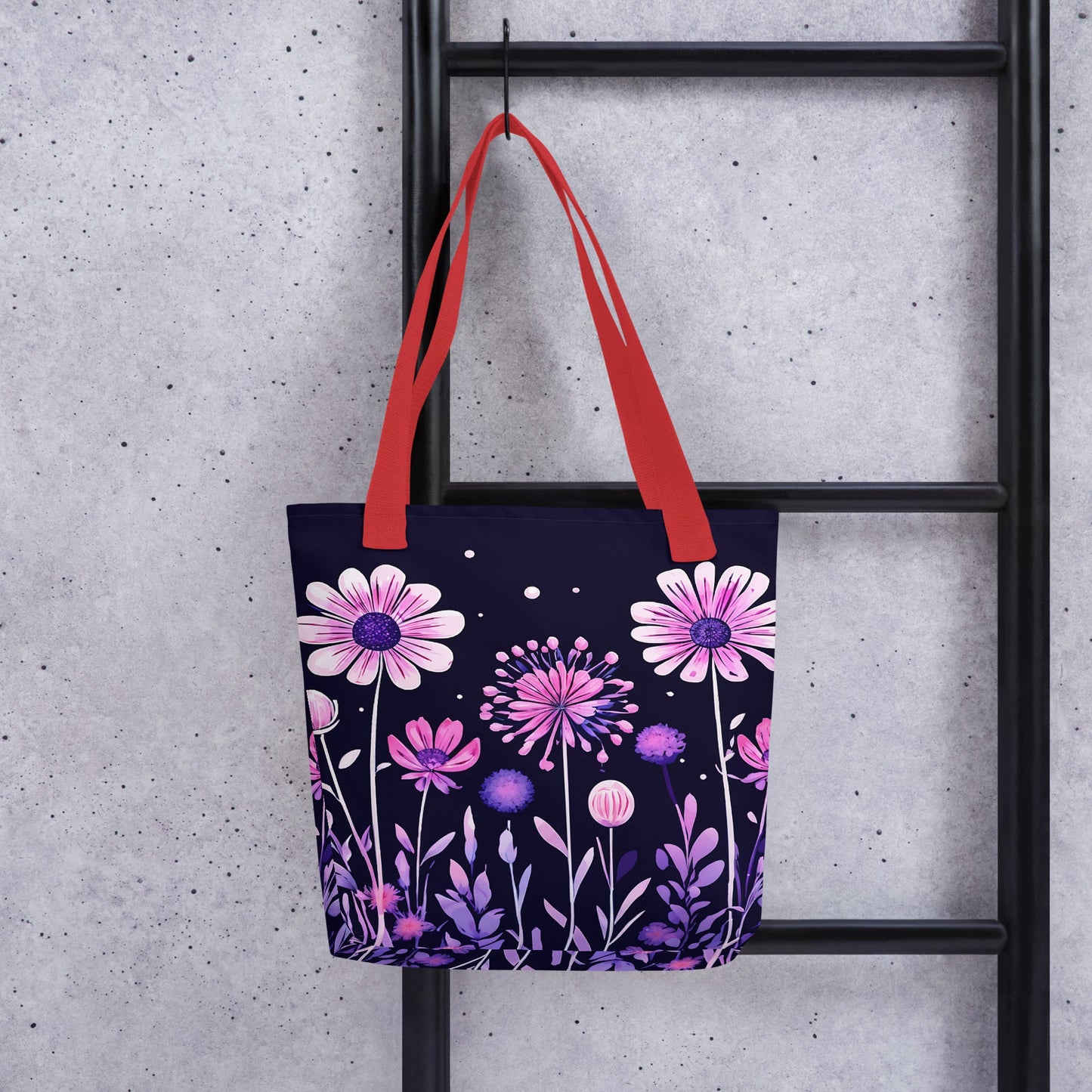 Pink and Purple Flowers II Tote Bag - Tote Bags - Discovery Co.