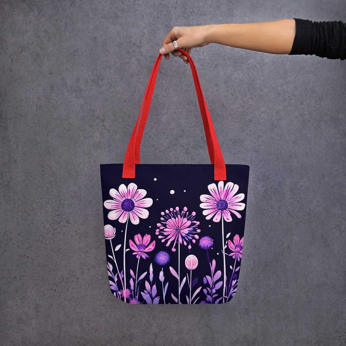 Pink and Purple Flowers II Tote Bag - Tote Bags - Discovery Co.