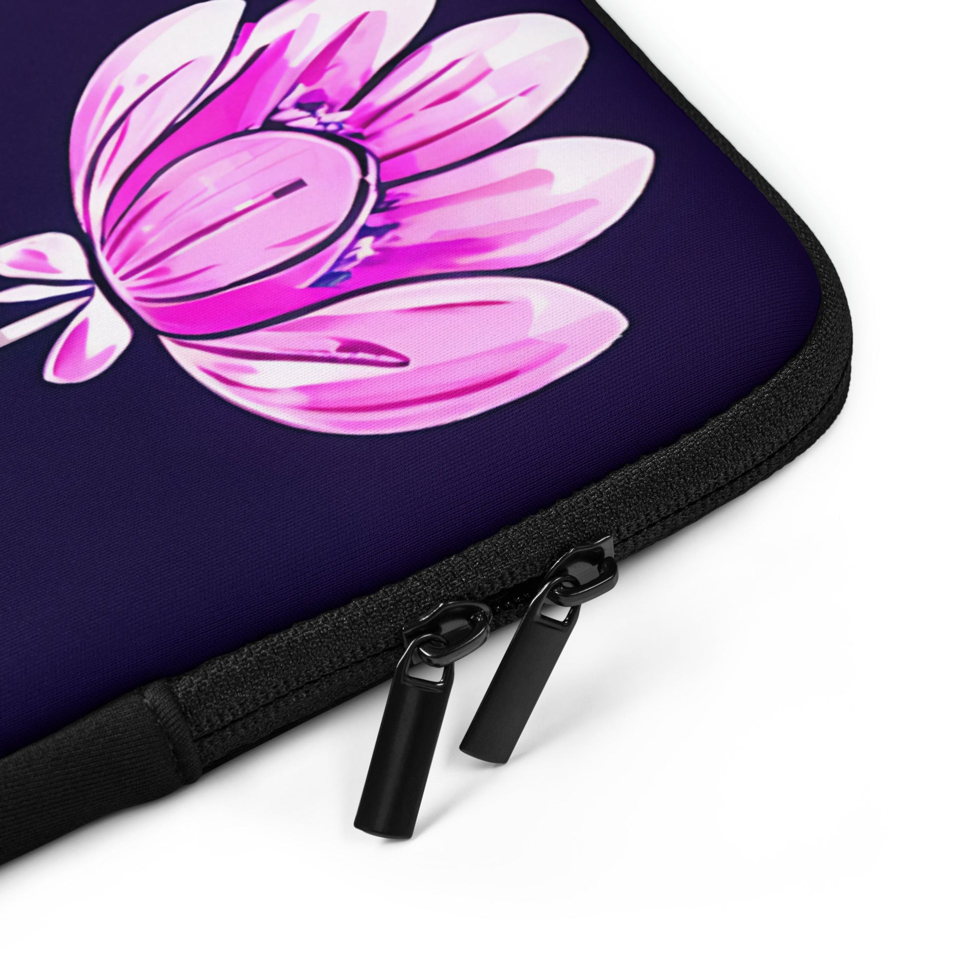 Pink and Purple Flowers Laptop Sleeve - Laptop Cases - Discovery Co.