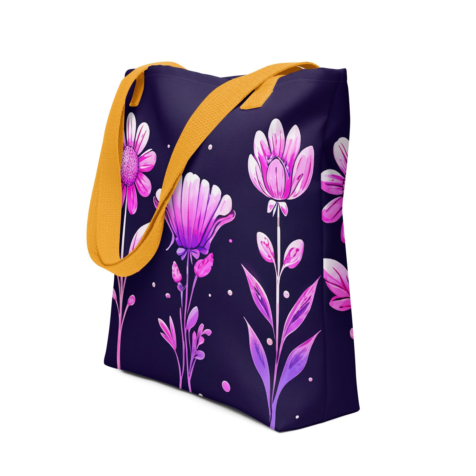 Pink and Purple Flowers Tote Bag - Tote Bags - Discovery Co.