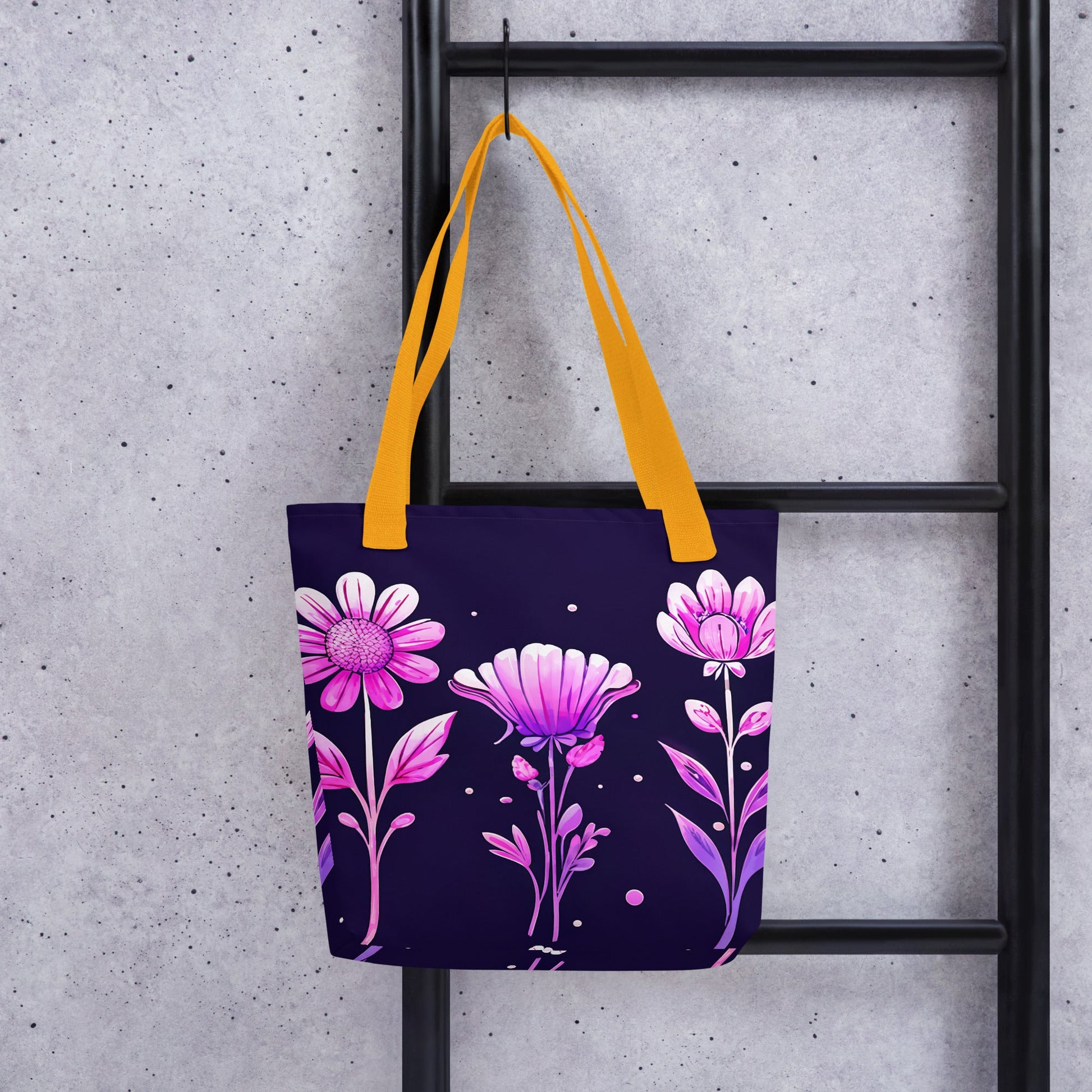 Pink and Purple Flowers Tote Bag - Tote Bags - Discovery Co.