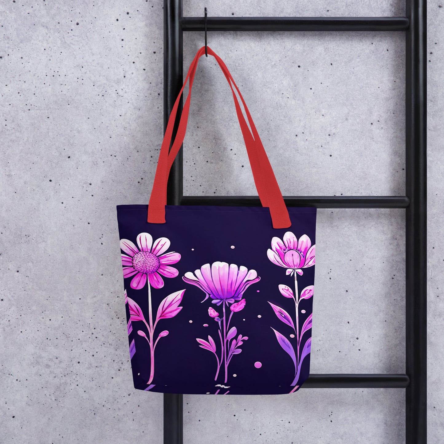 Pink and Purple Flowers Tote Bag - Tote Bags - Discovery Co.