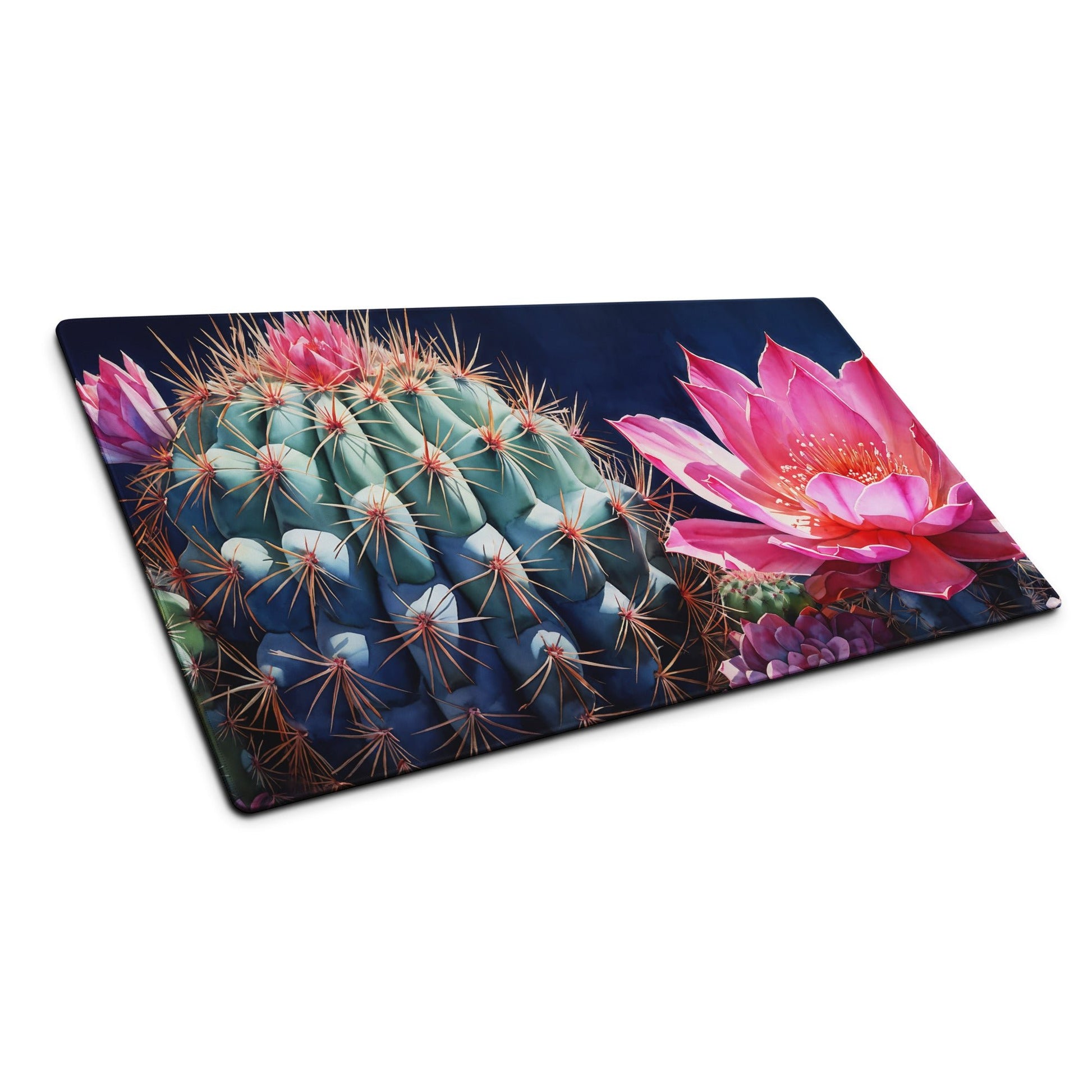 Pink Cactus Bloom Gaming Mouse Pad - Mouse Pads - Discovery Co.