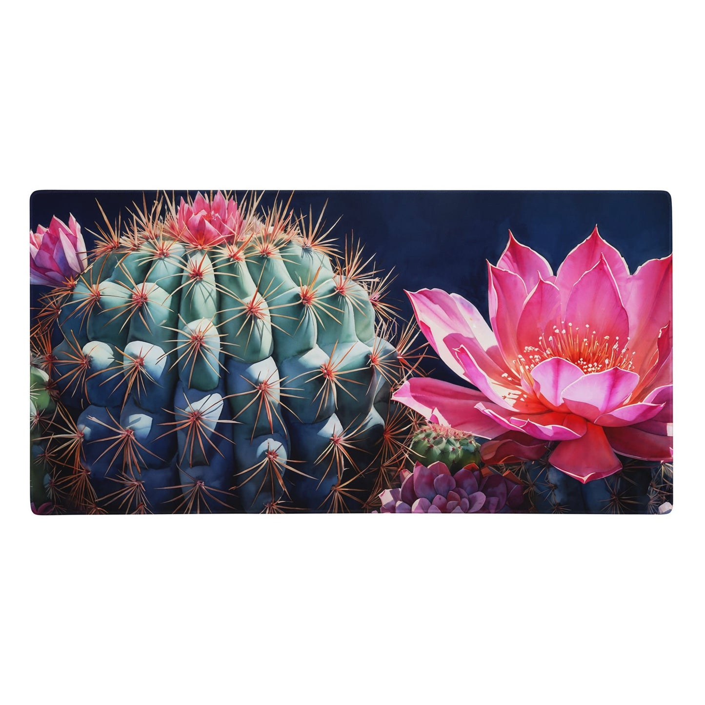 Pink Cactus Bloom Gaming Mouse Pad - Mouse Pads - Discovery Co.