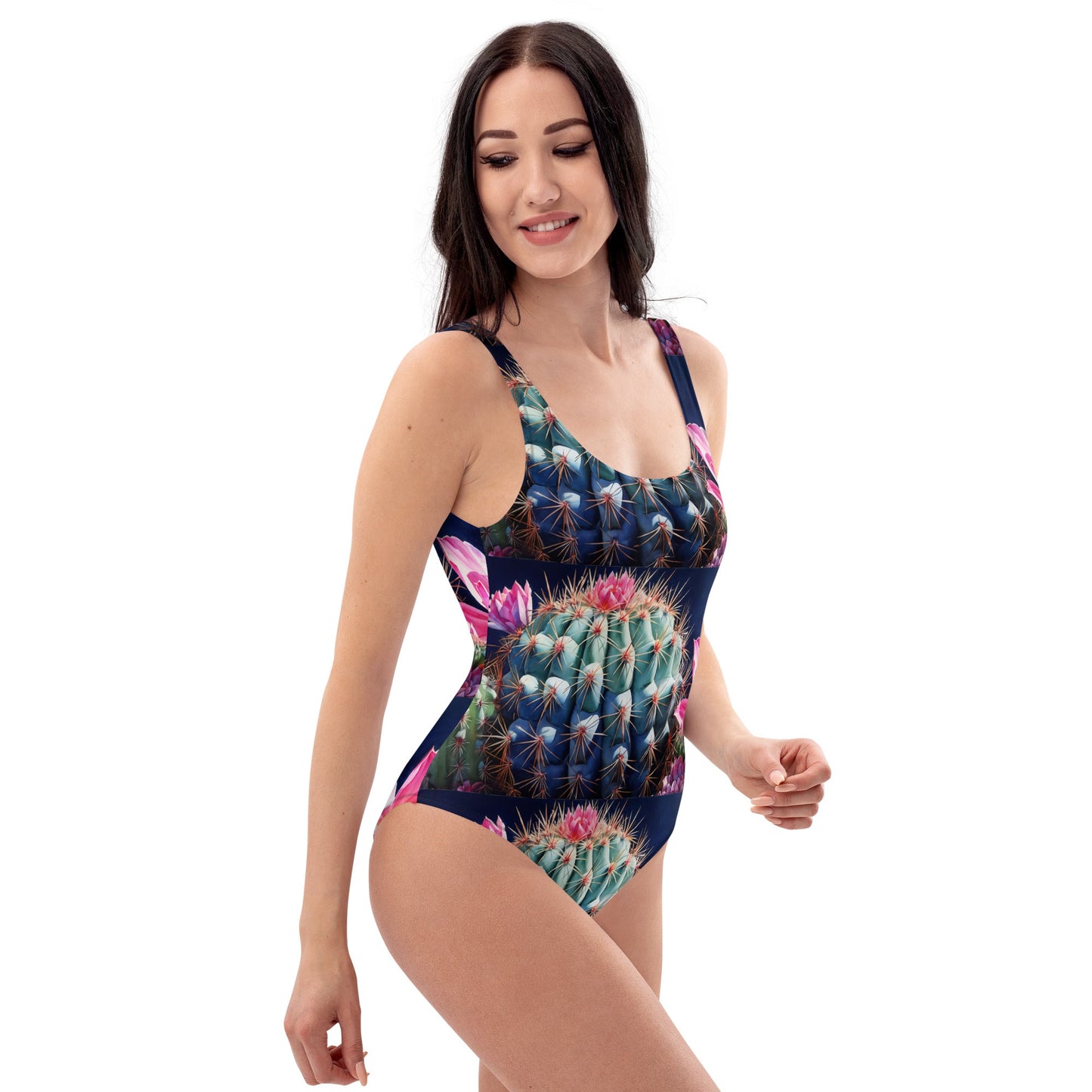 Pink Cactus Bloom One-Piece Swimsuit - Discovery Co.