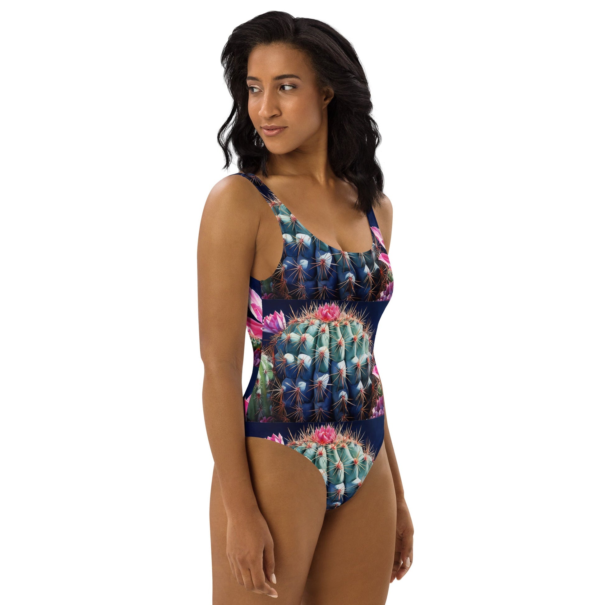 Pink Cactus Bloom One-Piece Swimsuit - Discovery Co.