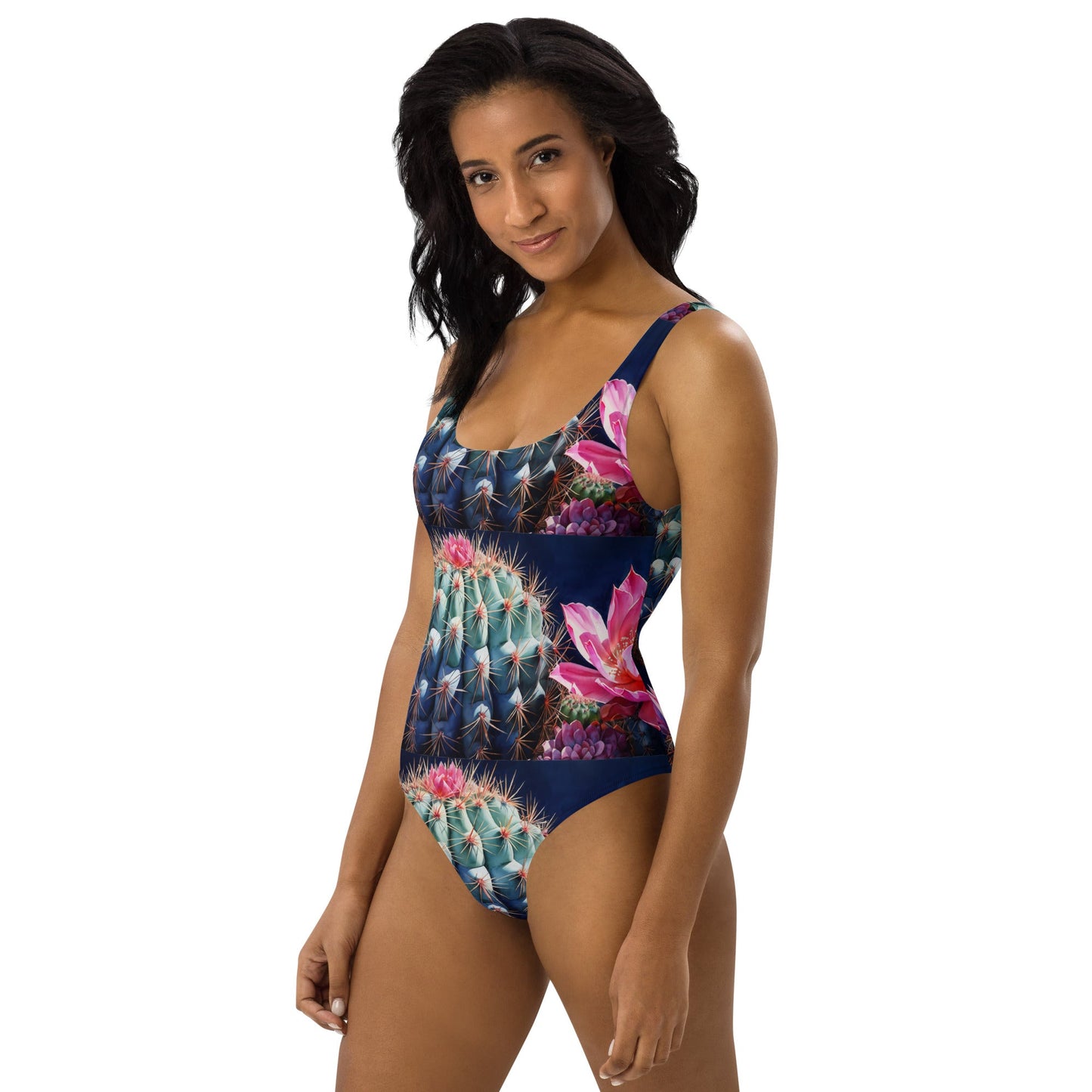 Pink Cactus Bloom One-Piece Swimsuit - Discovery Co.