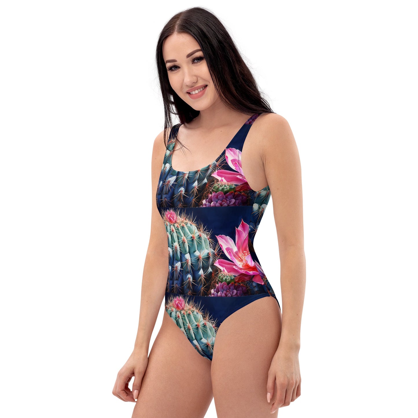 Pink Cactus Bloom One-Piece Swimsuit - Discovery Co.