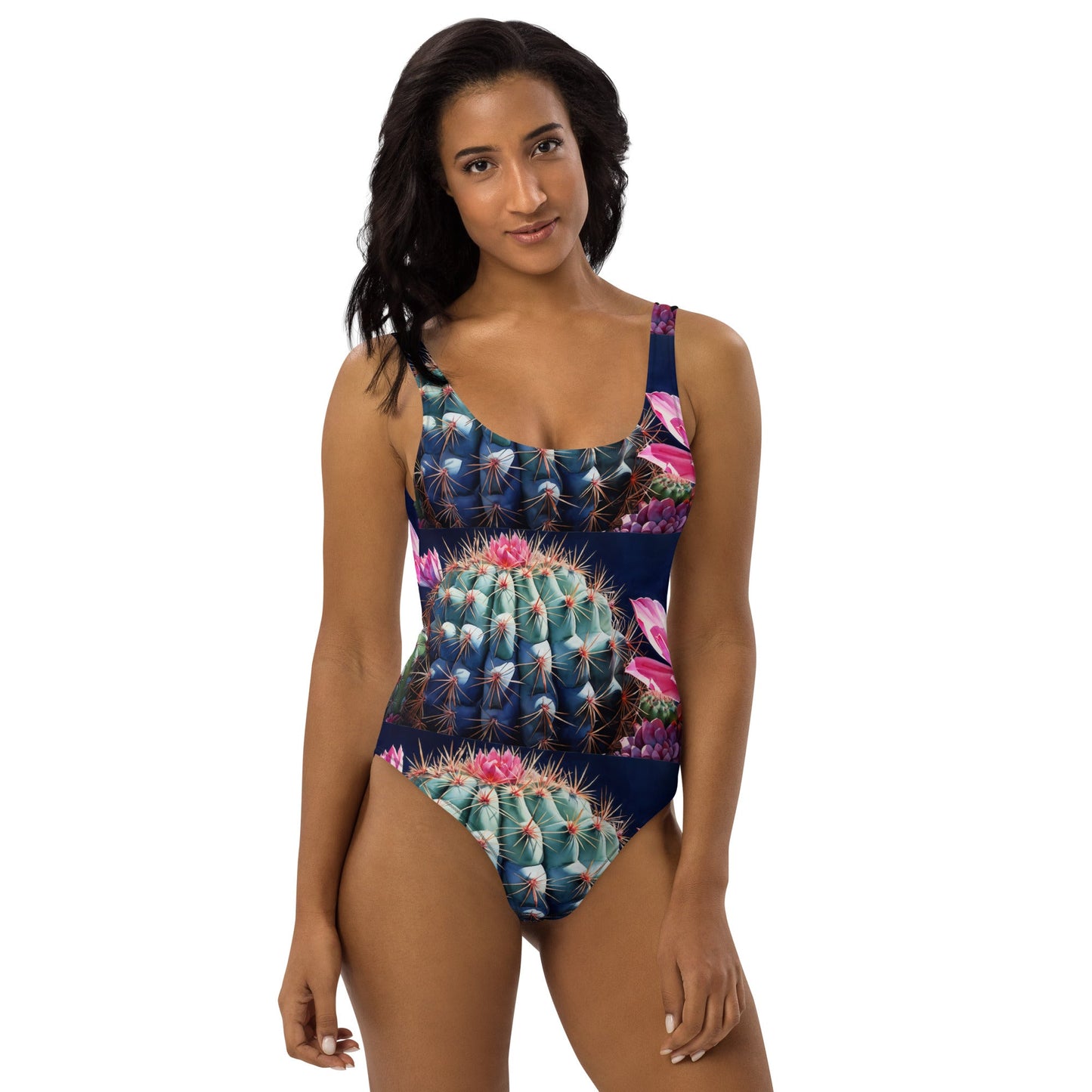 Pink Cactus Bloom One-Piece Swimsuit - Discovery Co.