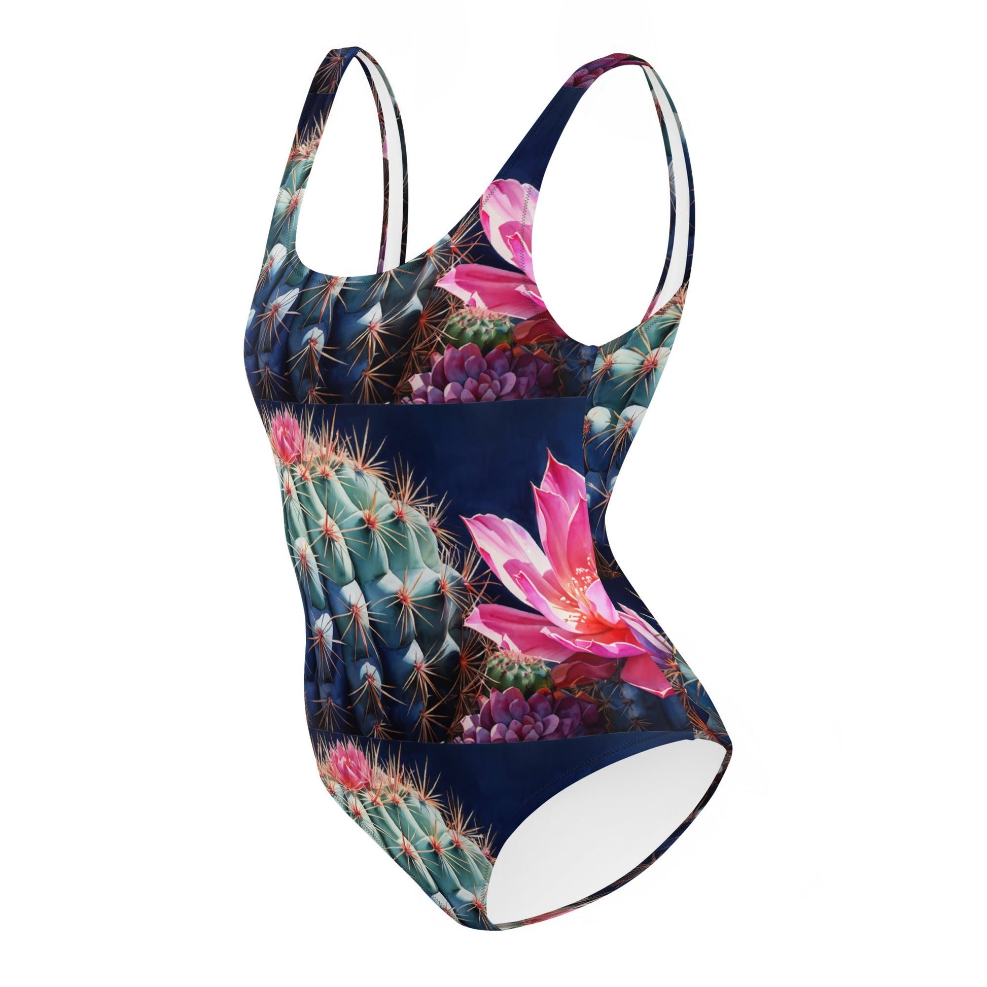 Pink Cactus Bloom One-Piece Swimsuit - Discovery Co.