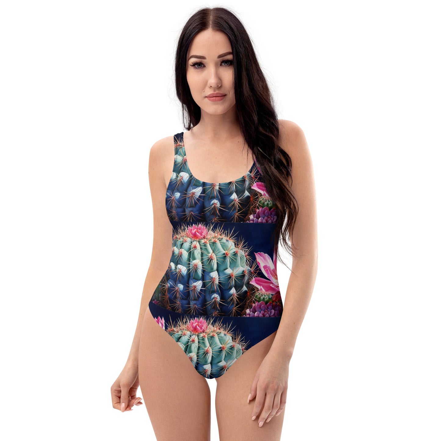 Pink Cactus Bloom One-Piece Swimsuit - Discovery Co.