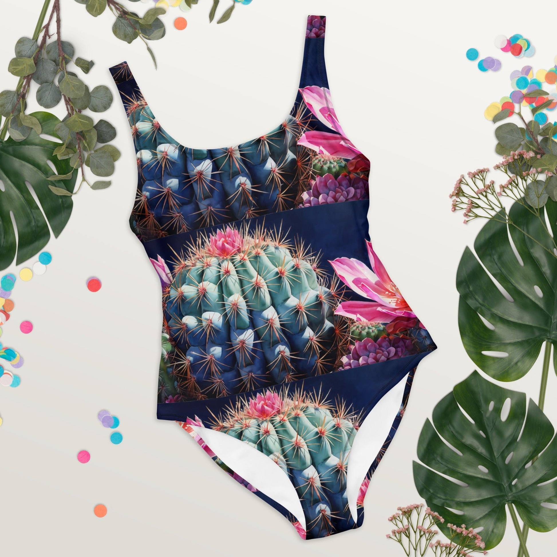 Pink Cactus Bloom One-Piece Swimsuit - Discovery Co.