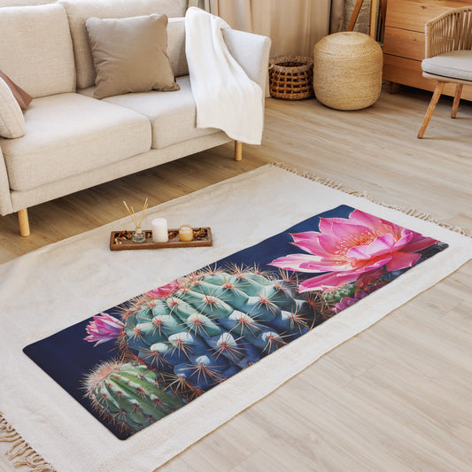 Pink Cactus Bloom Yoga Mat - Yoga Mat - Discovery Co.