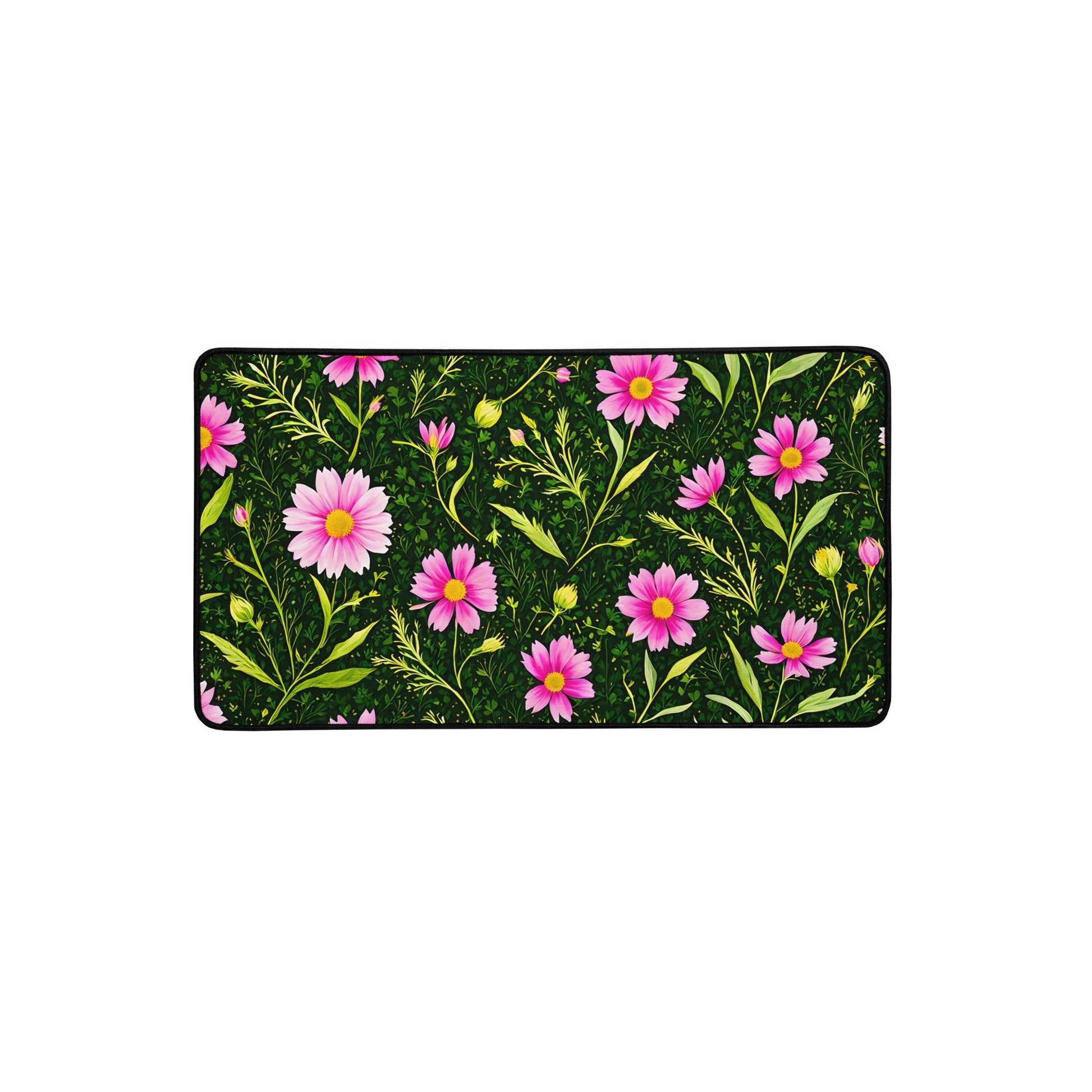 Pink Flowers II Desk Mat - Mouse Pads - Discovery Co.