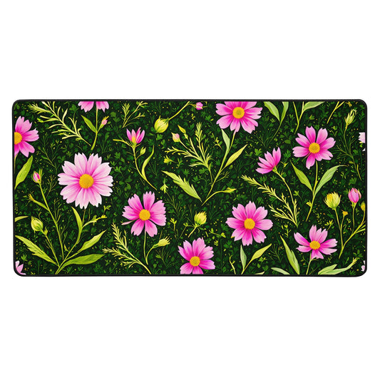 Pink Flowers II Desk Mat - Mouse Pads - Discovery Co.