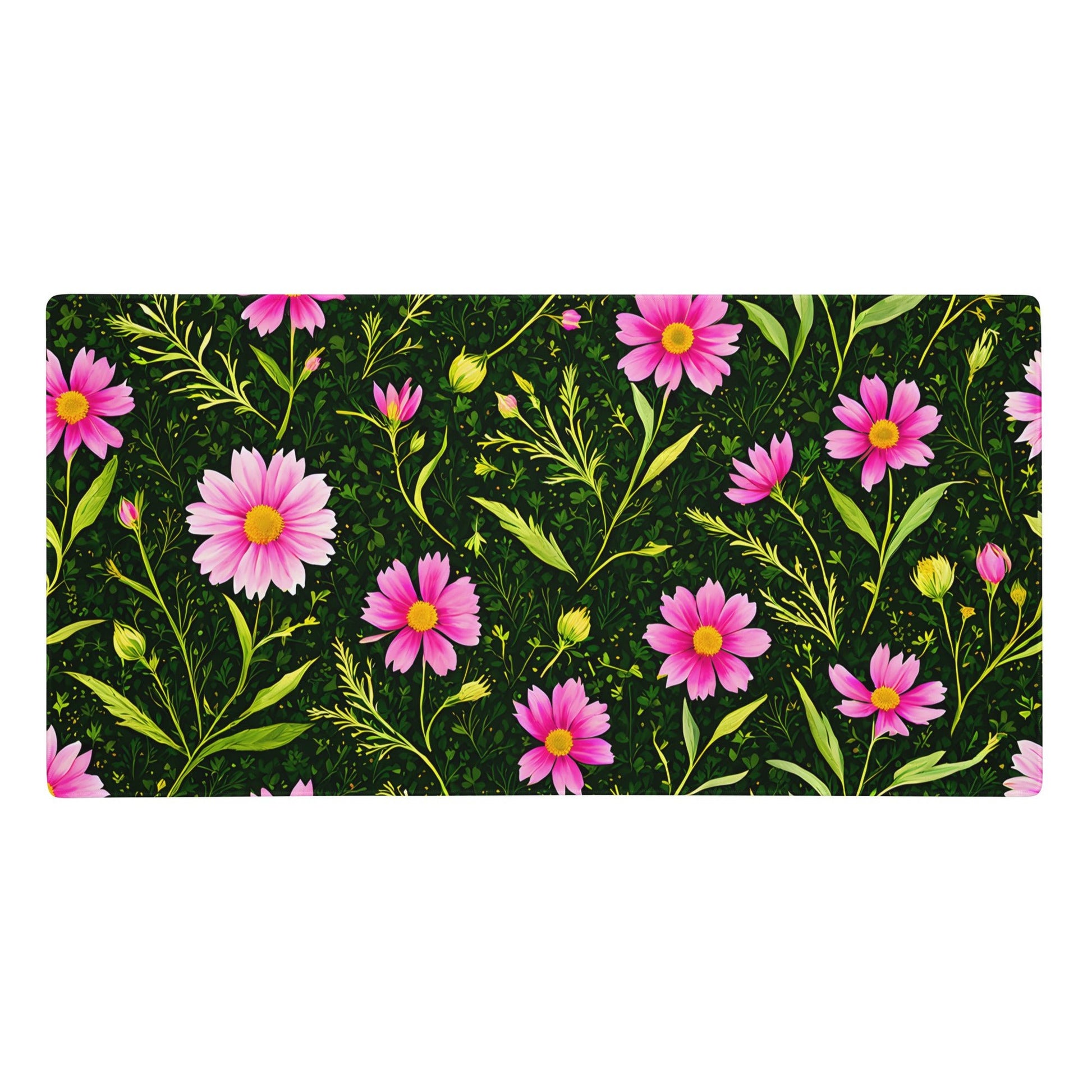 Pink Flowers II Gaming Mouse Pad - Mouse Pads - Discovery Co.