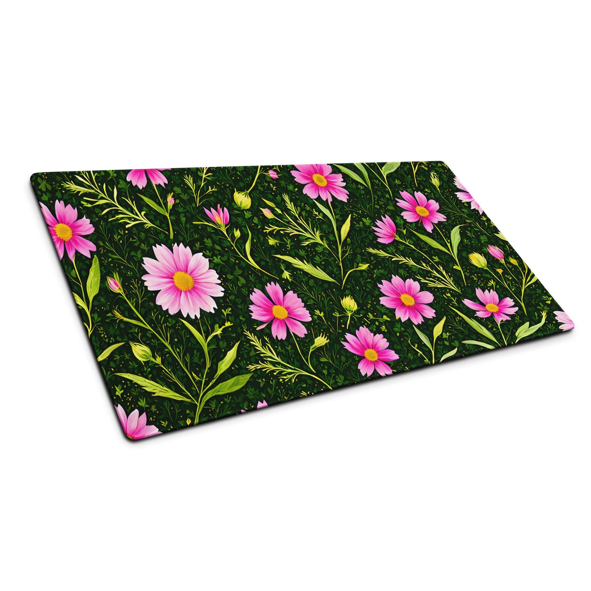 Pink Flowers II Gaming Mouse Pad - Mouse Pads - Discovery Co.