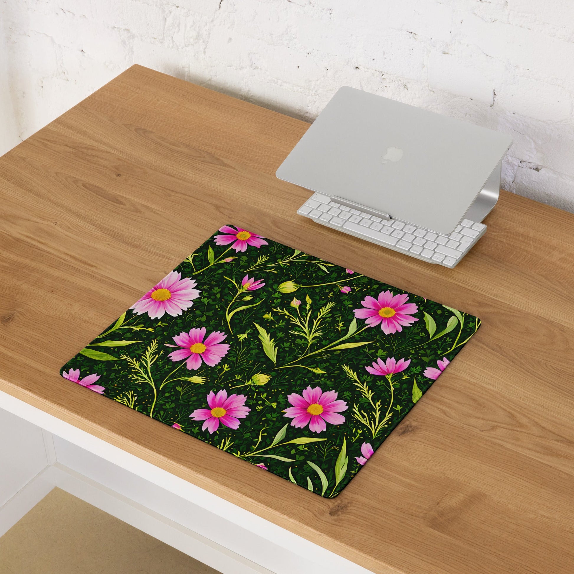 Pink Flowers II Gaming Mouse Pad - Mouse Pads - Discovery Co.