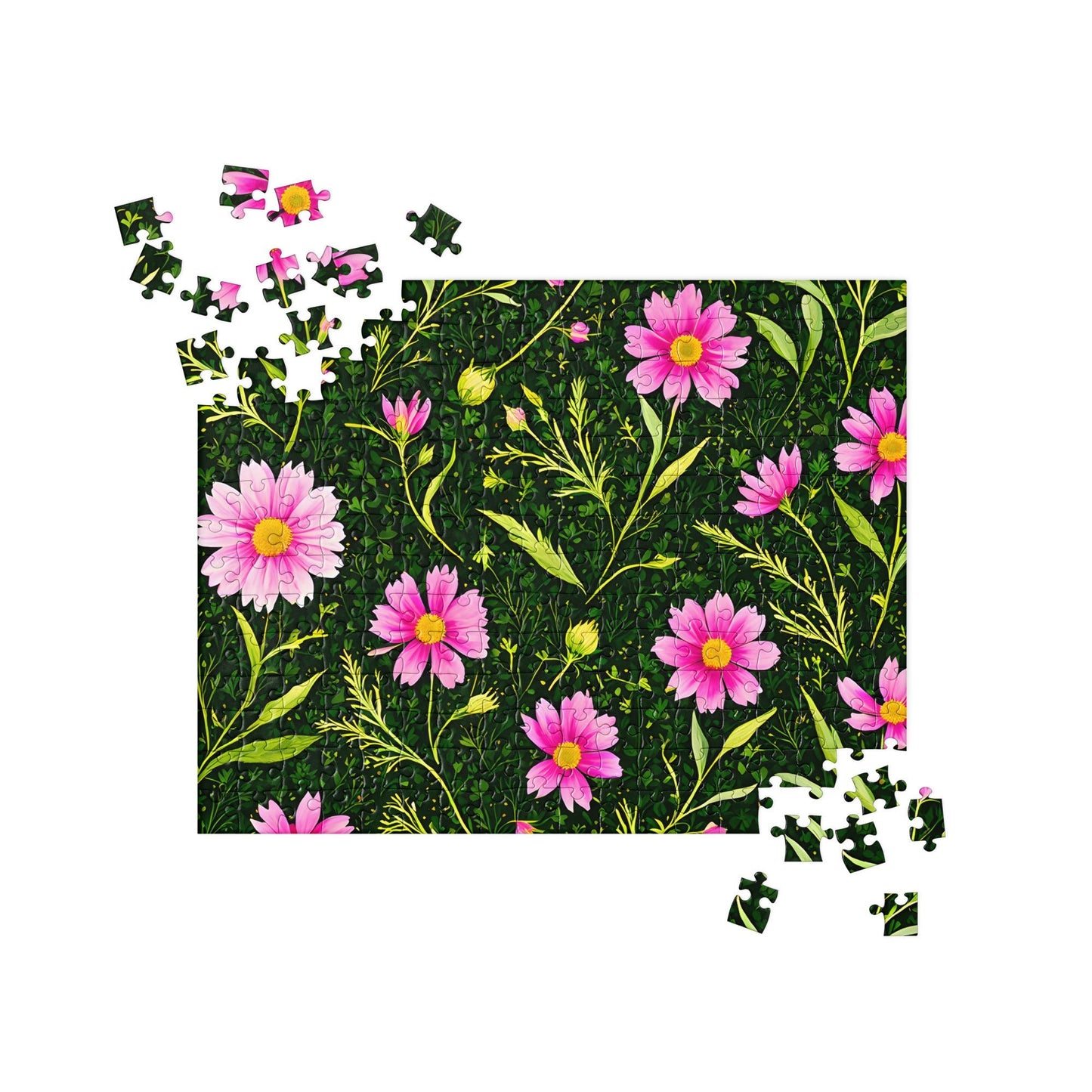 Pink Flowers II Jigsaw Puzzle - Puzzle - Discovery Co.