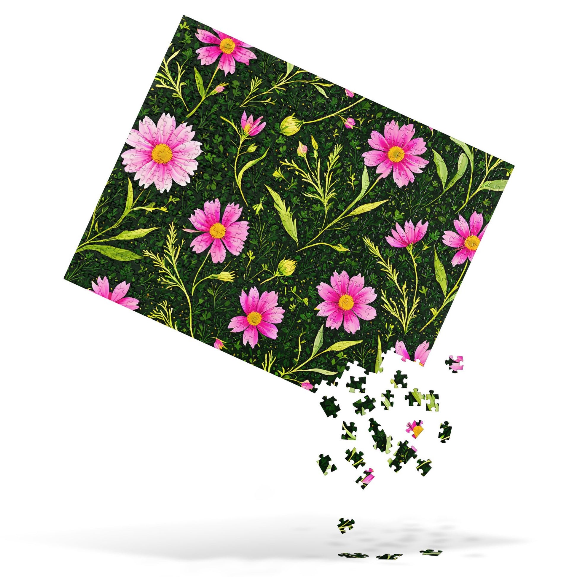 Pink Flowers II Jigsaw Puzzle - Puzzle - Discovery Co.