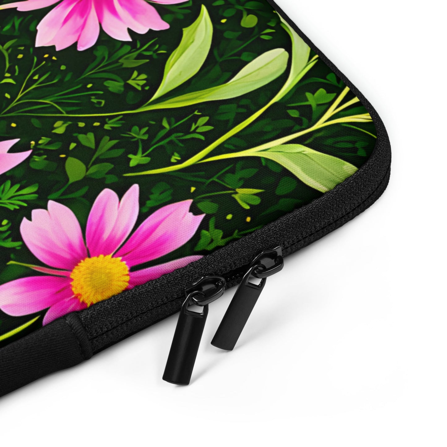 Pink Flowers II Laptop Sleeve - Laptop Cases - Discovery Co.