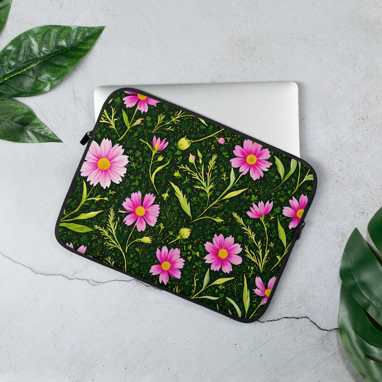 Pink Flowers II Laptop Sleeve - Laptop Cases - Discovery Co.