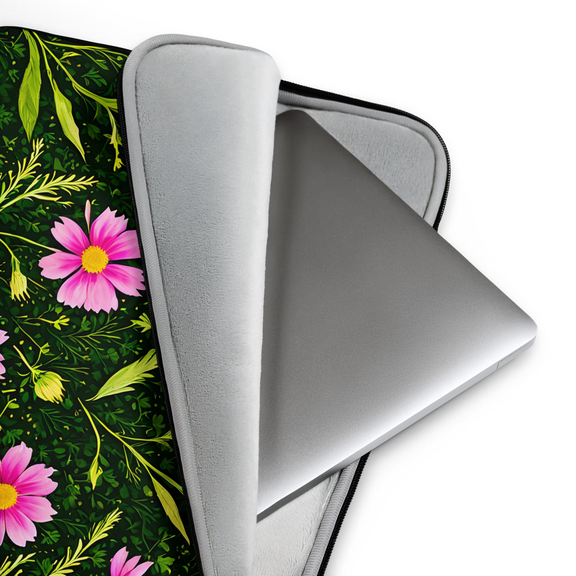 Pink Flowers II Laptop Sleeve - Laptop Cases - Discovery Co.