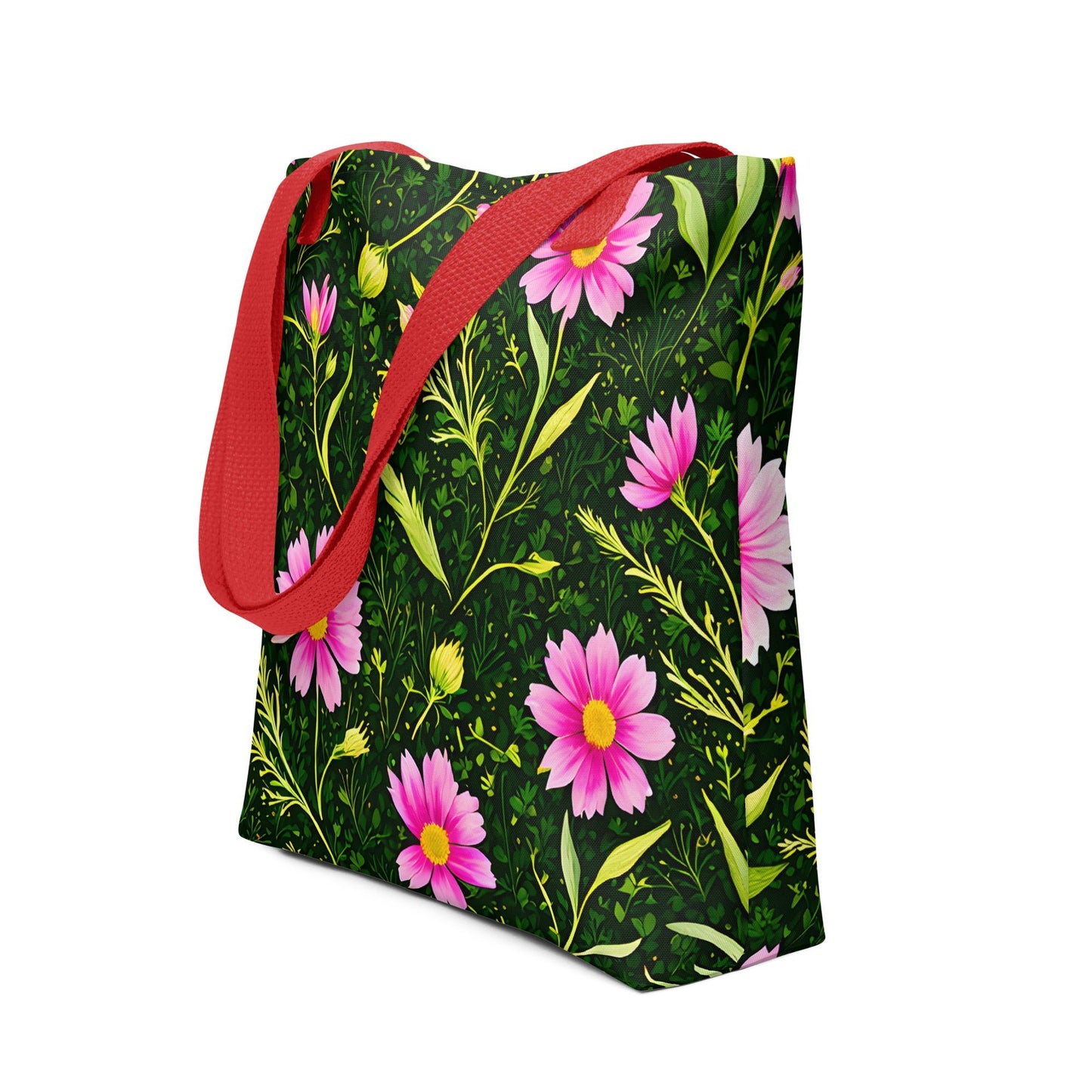 Pink Flowers II Tote Bag - Tote Bags - Discovery Co.