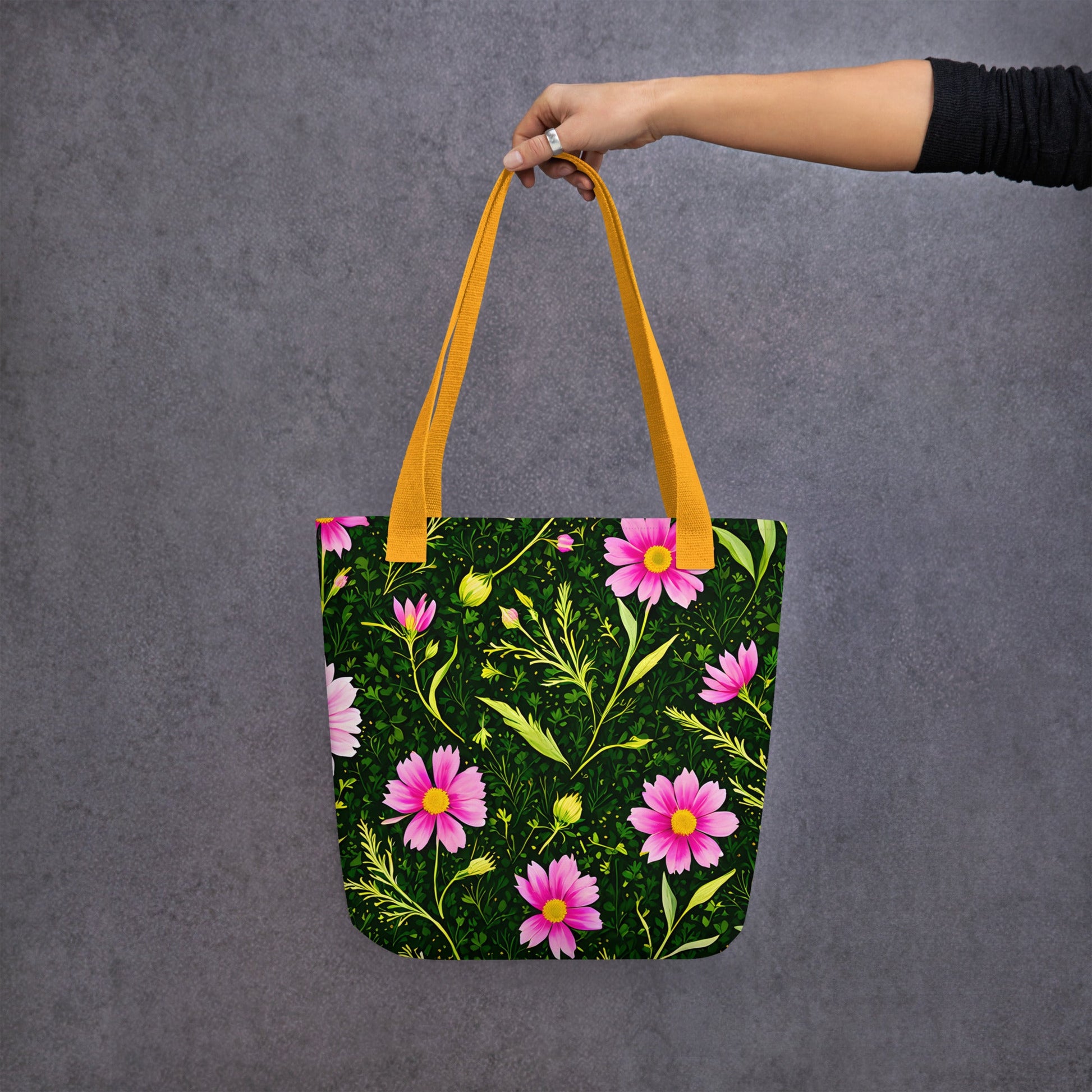 Pink Flowers II Tote Bag - Tote Bags - Discovery Co.