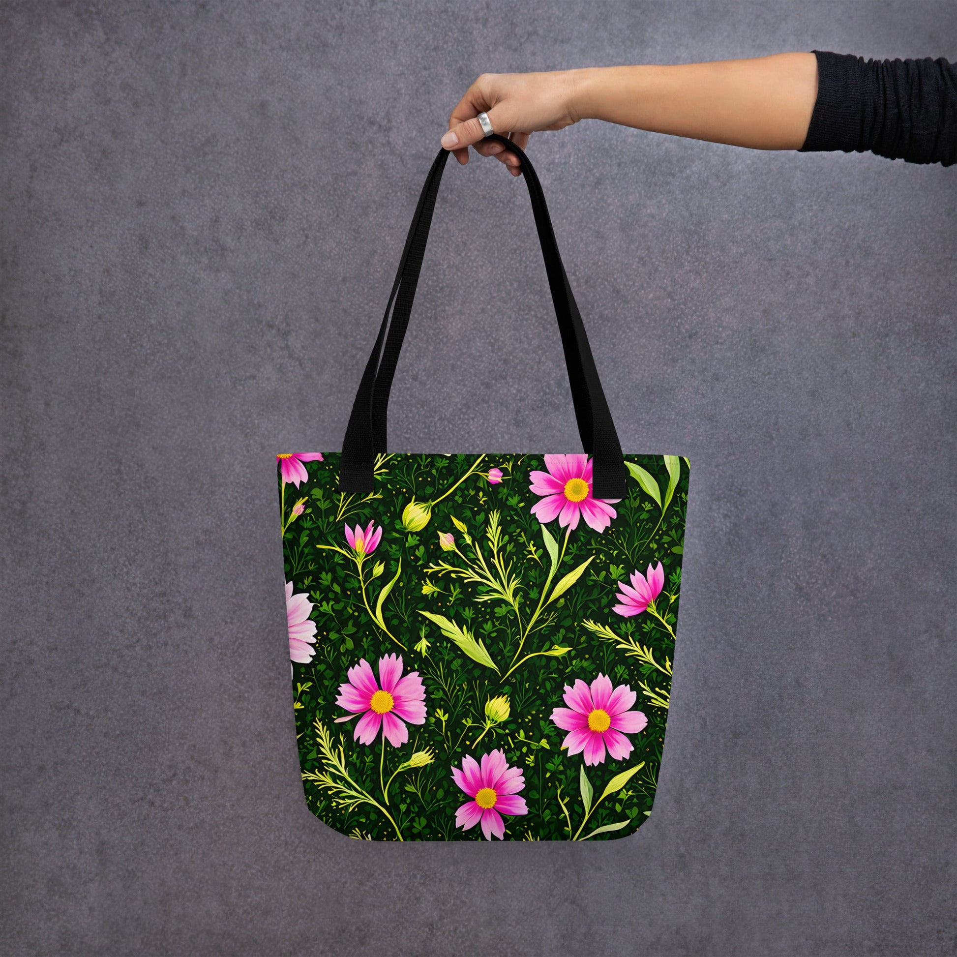 Pink Flowers II Tote Bag - Tote Bags - Discovery Co.