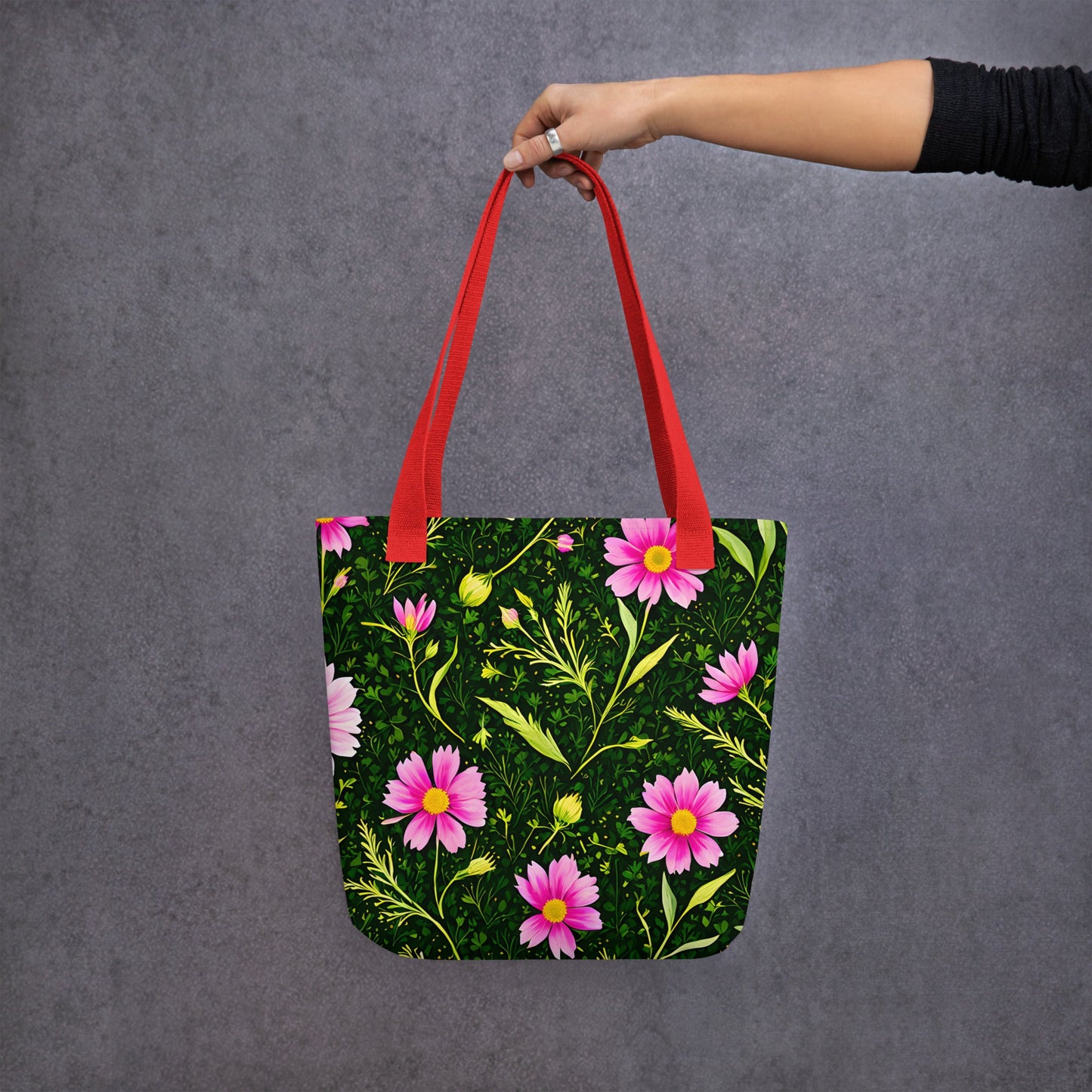 Pink Flowers II Tote Bag - Tote Bags - Discovery Co.