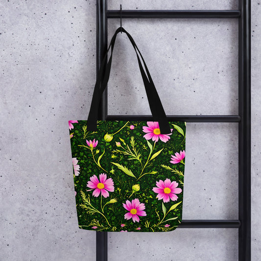 Pink Flowers II Tote Bag - Tote Bags - Discovery Co.