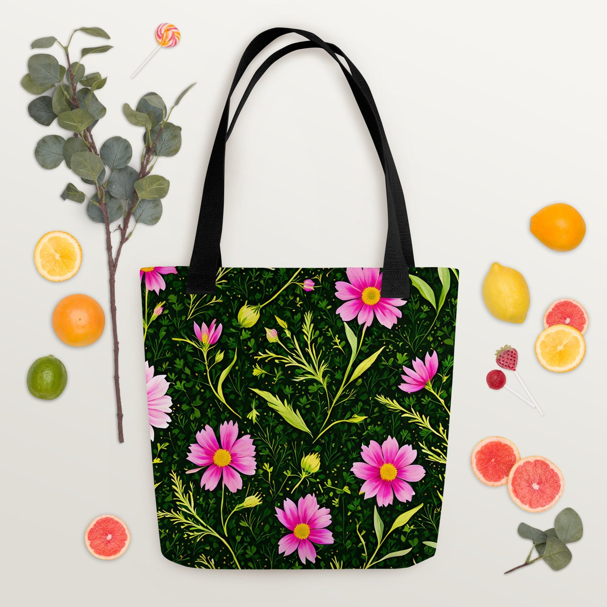 Pink Flowers II Tote Bag - Tote Bags - Discovery Co.