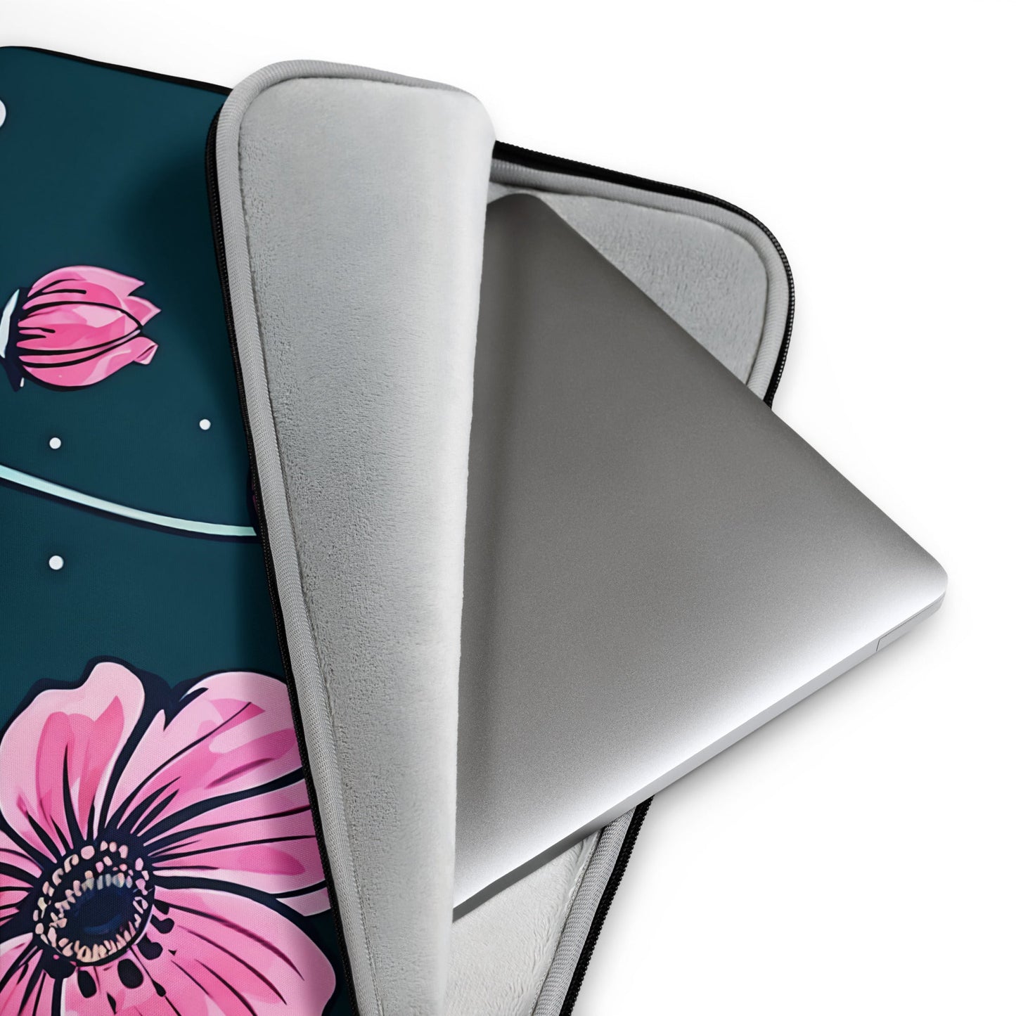 Pink Flowers Laptop Sleeve - Laptop Cases - Discovery Co.