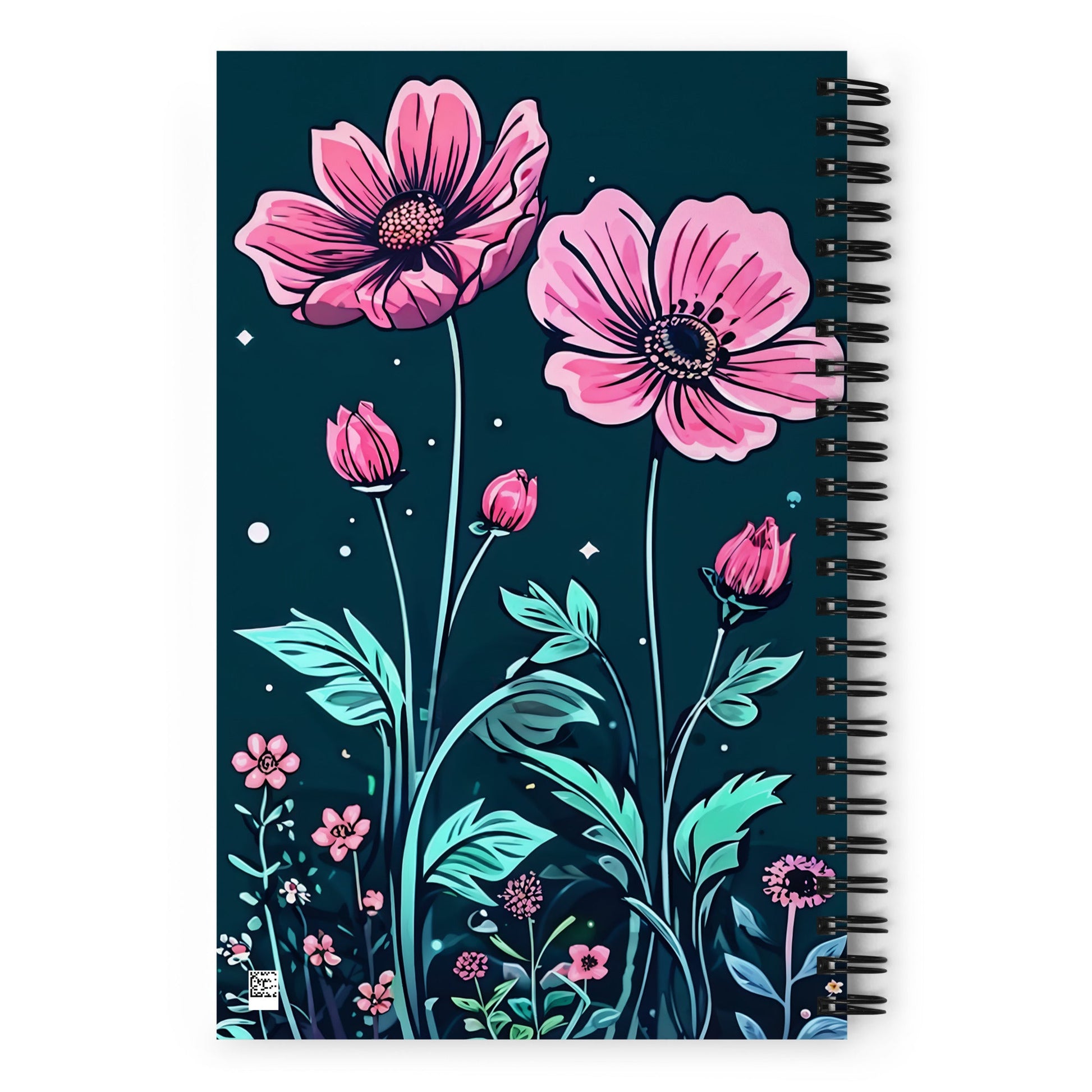 Pink Flowers Spiral Notebook - Spiral Notebooks - Discovery Co.