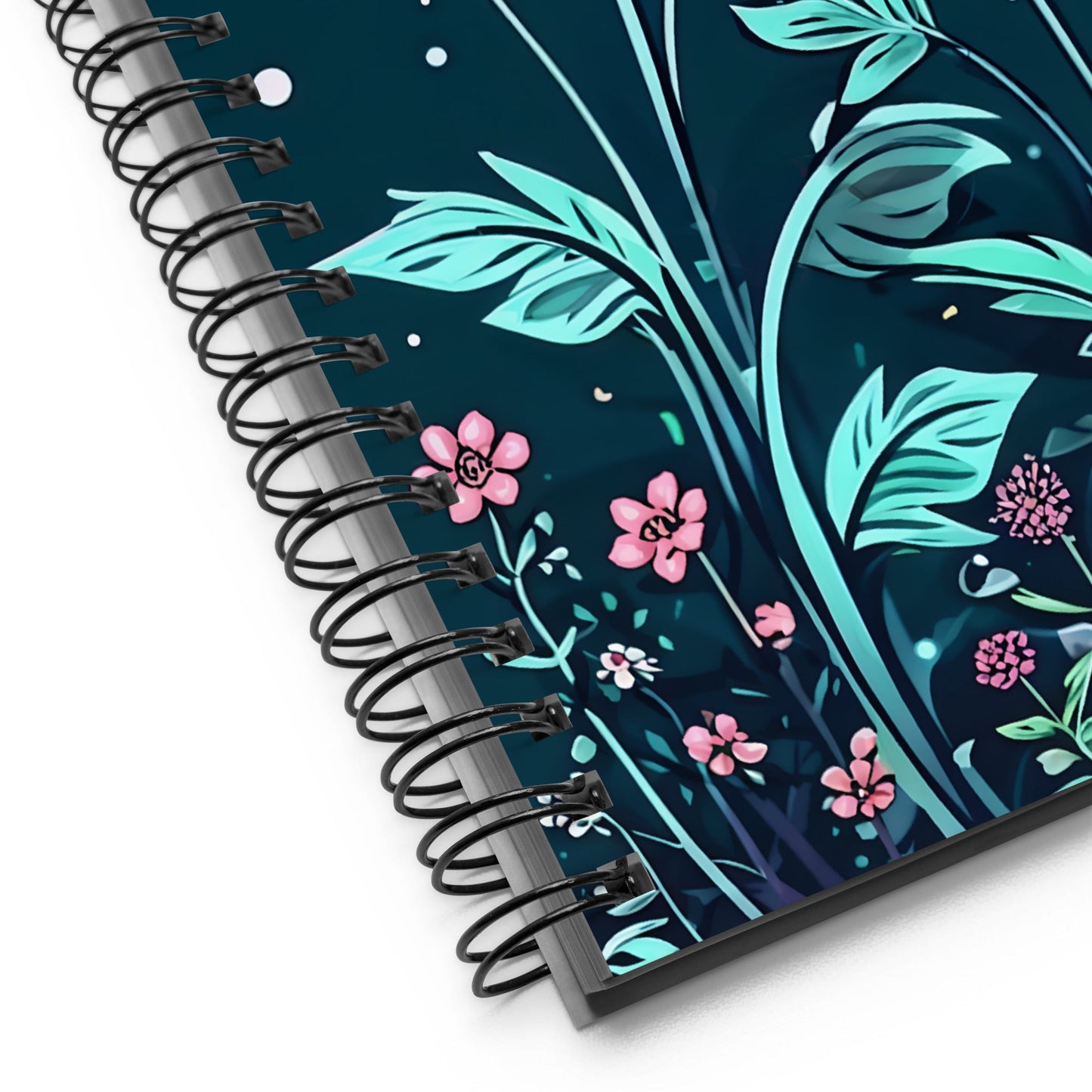 Pink Flowers Spiral Notebook - Spiral Notebooks - Discovery Co.