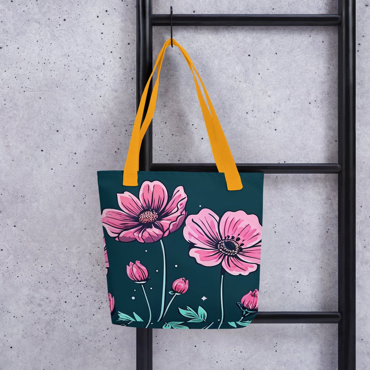 Pink Flowers Tote Bag - Tote Bags - Discovery Co.