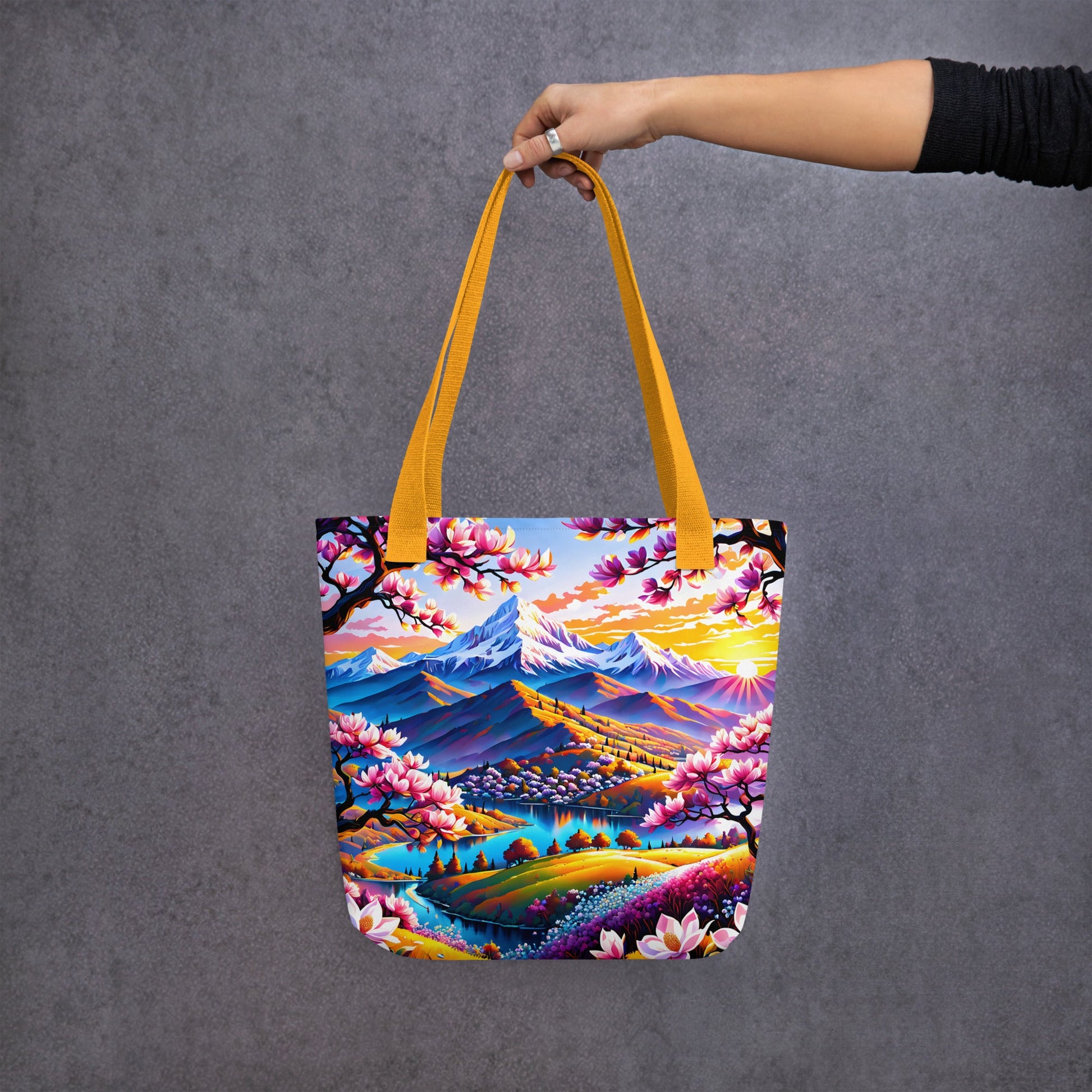 Pink Landscape Tote Bag - Tote Bags - Discovery Co.