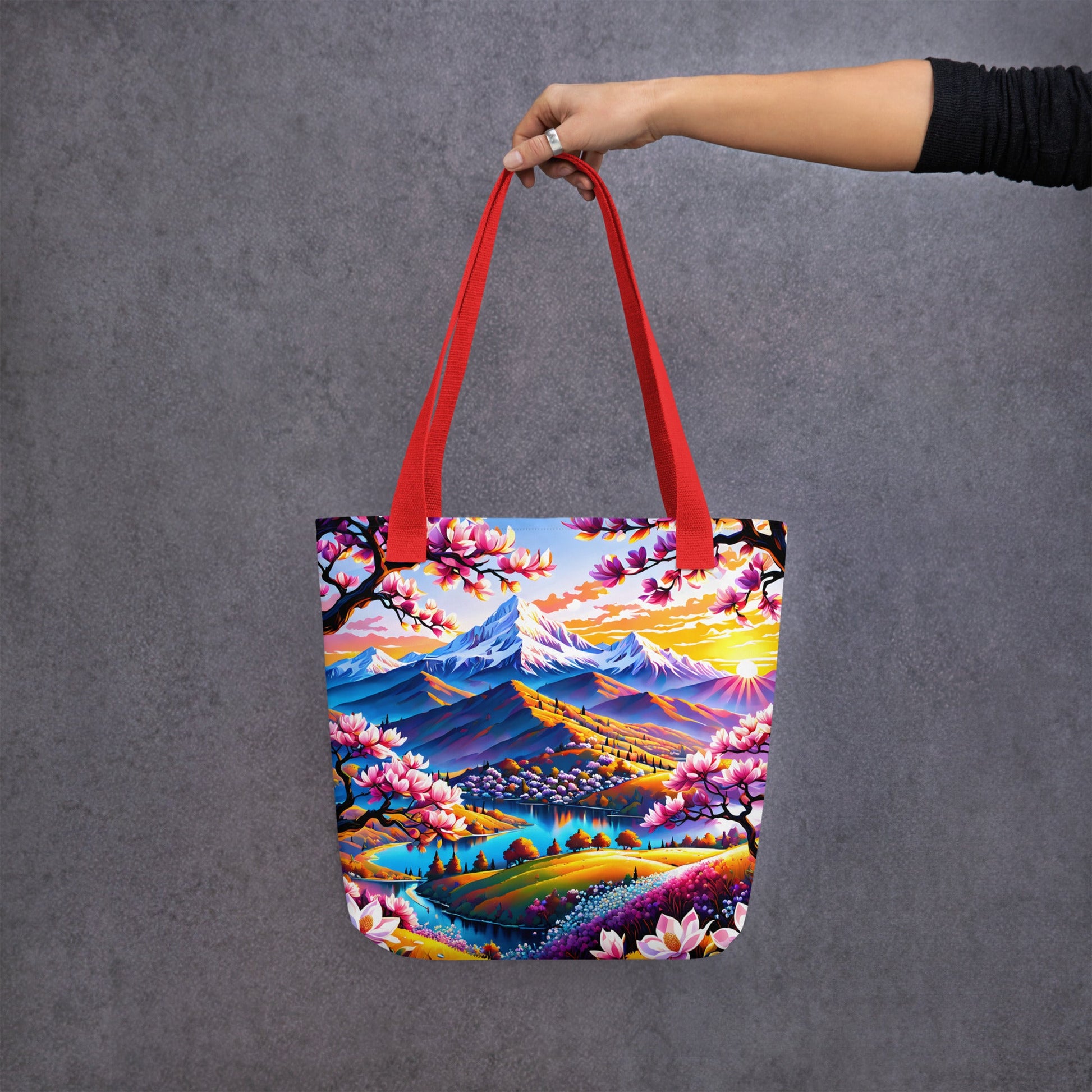 Pink Landscape Tote Bag - Tote Bags - Discovery Co.