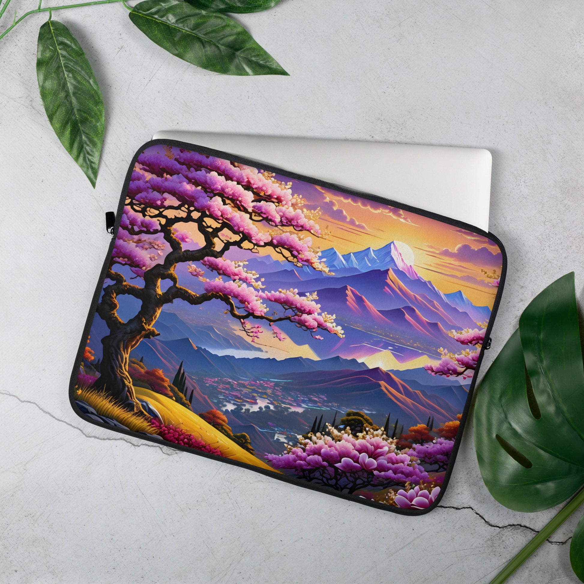 Pink Valley Laptop Sleeve - Laptop Cases - Discovery Co.