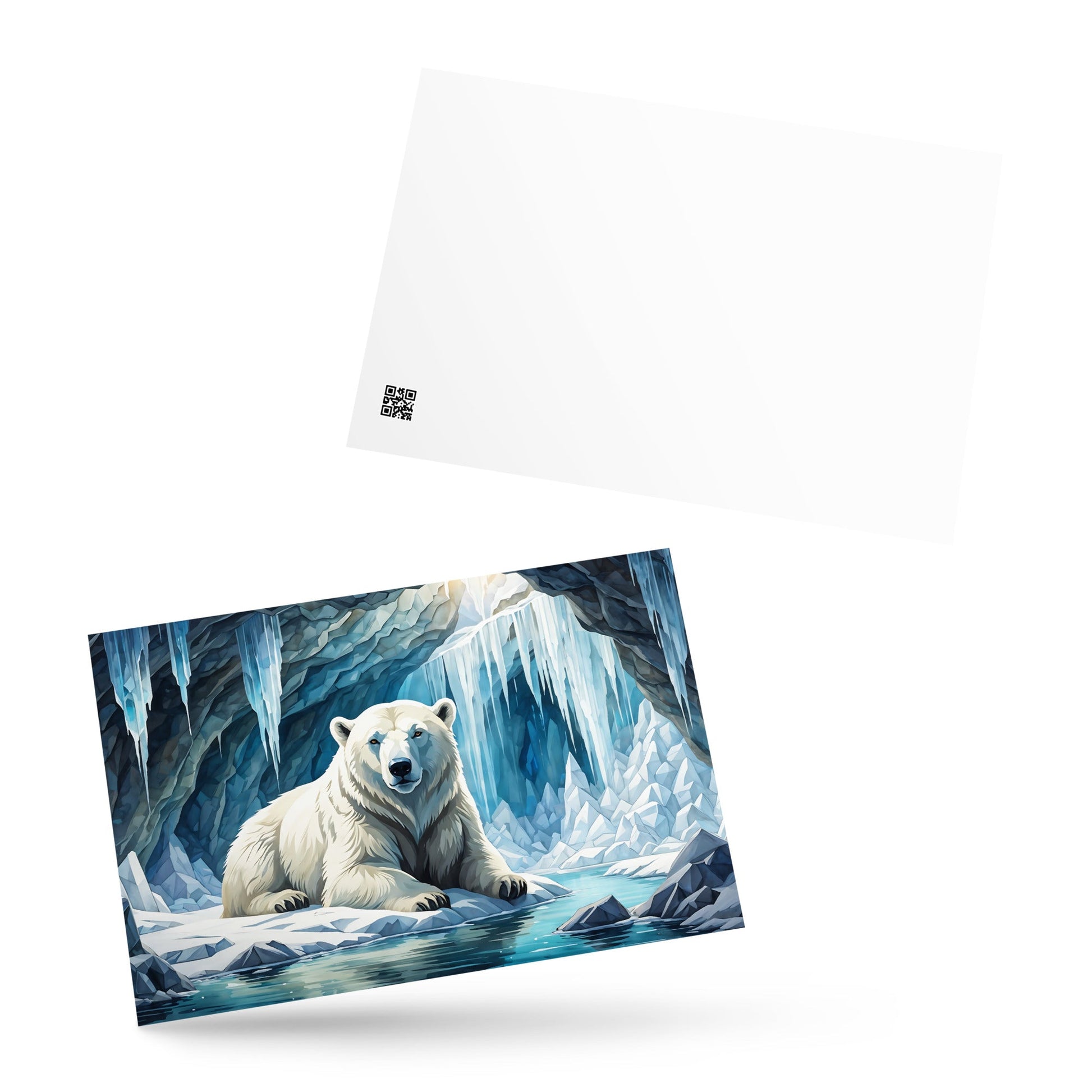 Polar Bear In A Cave Standard Postcard - Post Cards - Discovery Co.