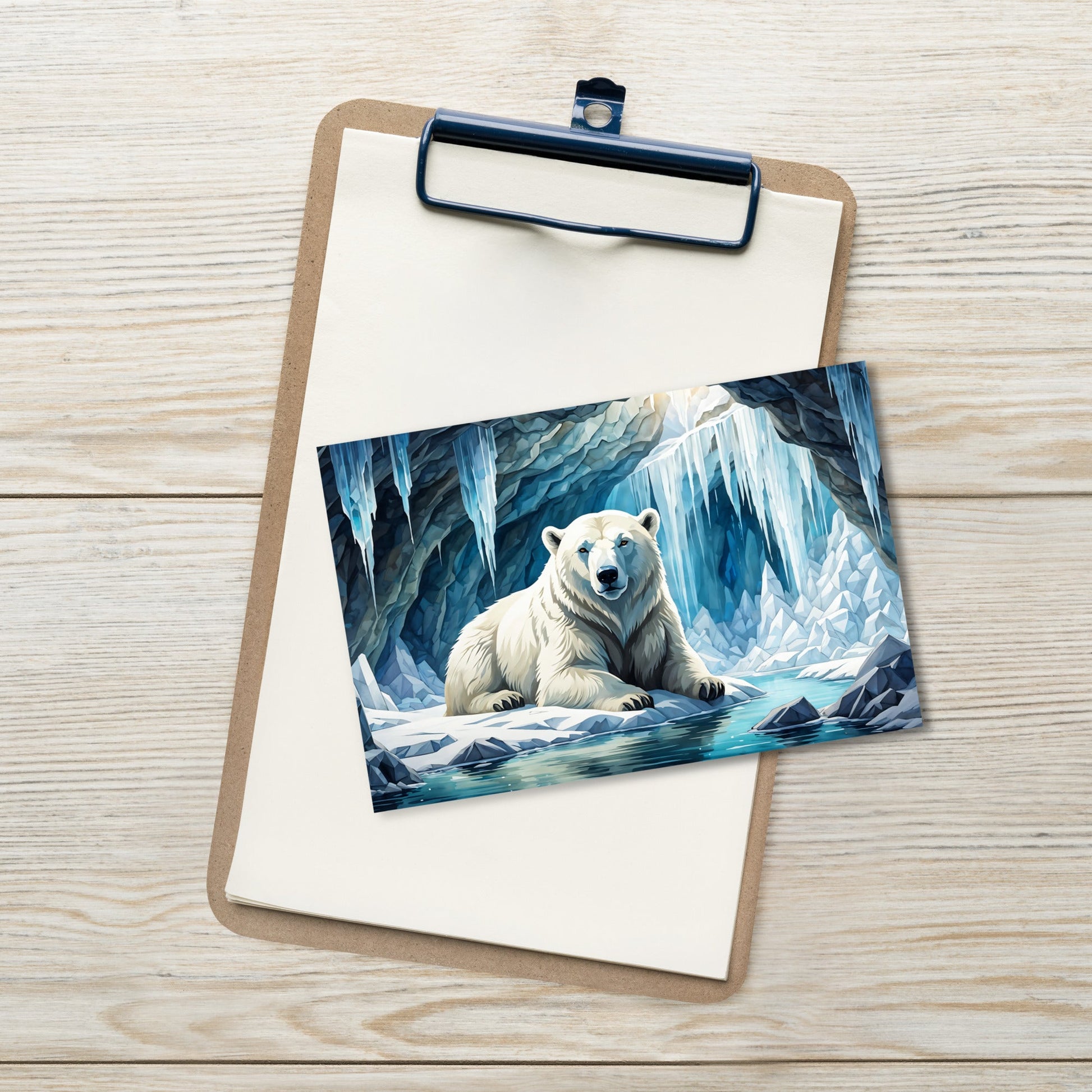 Polar Bear In A Cave Standard Postcard - Post Cards - Discovery Co.