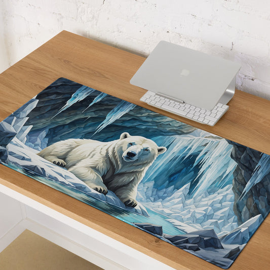 Polar Bear In Cave Gaming Mouse Pad - Mouse Pads - Discovery Co.