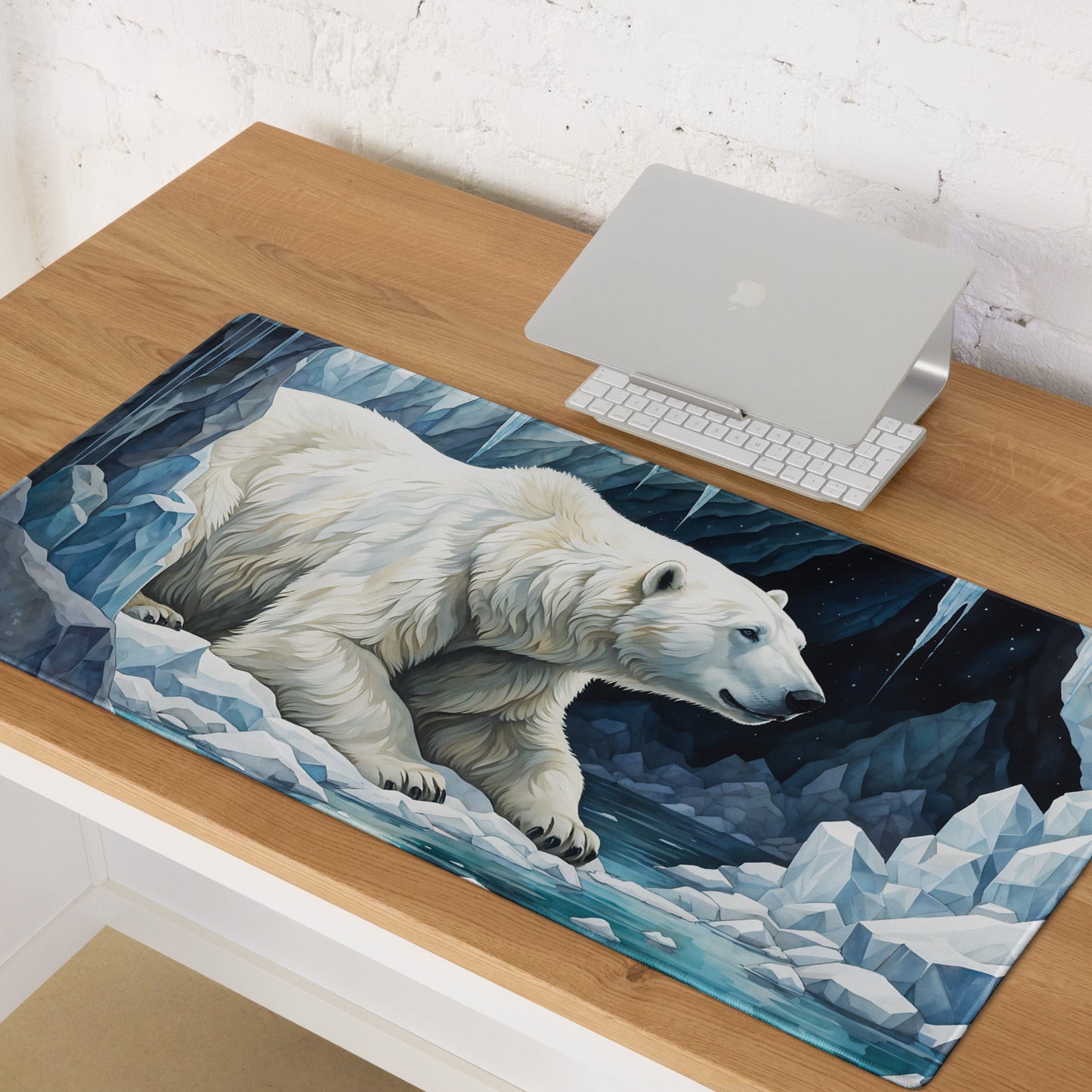 Polar Bear In Cave II Gaming Mouse Pad - Mouse Pads - Discovery Co.