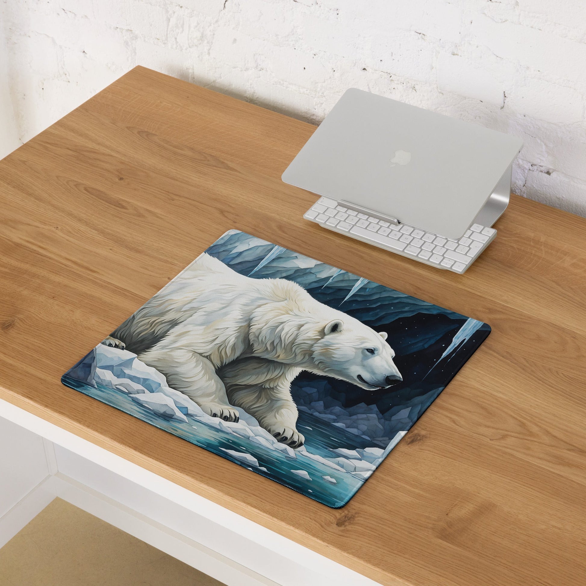 Polar Bear In Cave II Gaming Mouse Pad - Mouse Pads - Discovery Co.