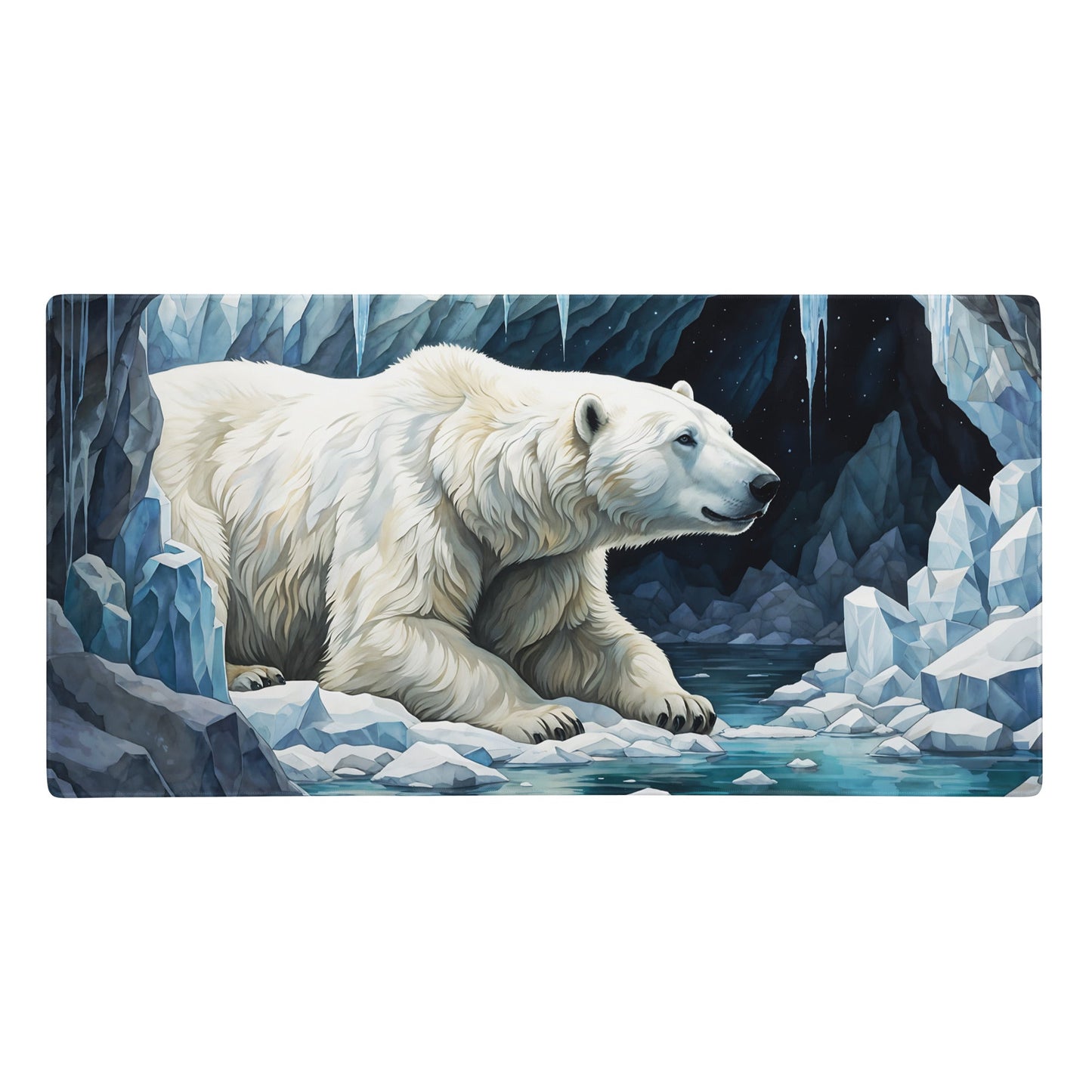 Polar Bear In Cave II Gaming Mouse Pad - Mouse Pads - Discovery Co.